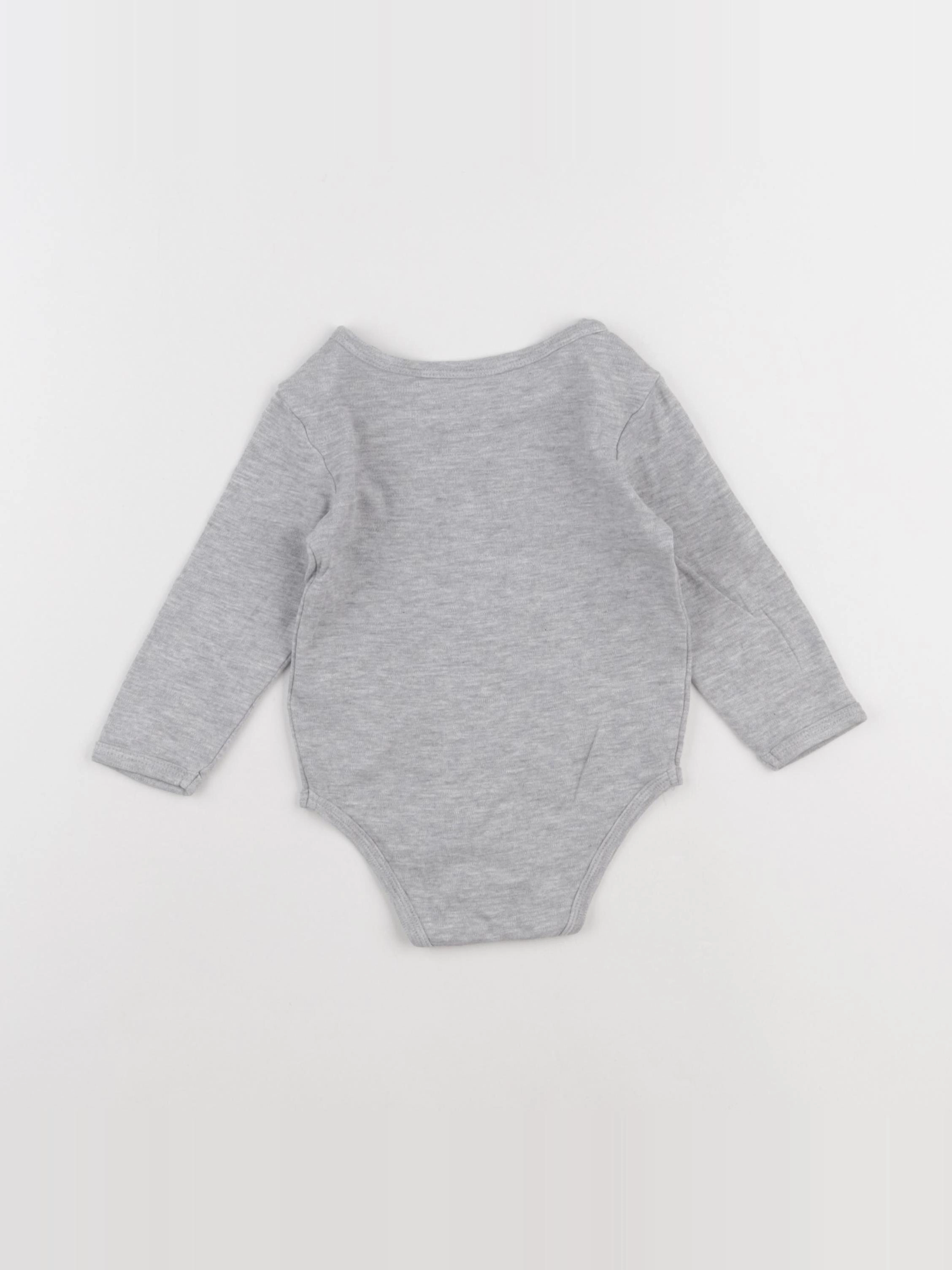 Vertbaudet - body gris - 18 mois