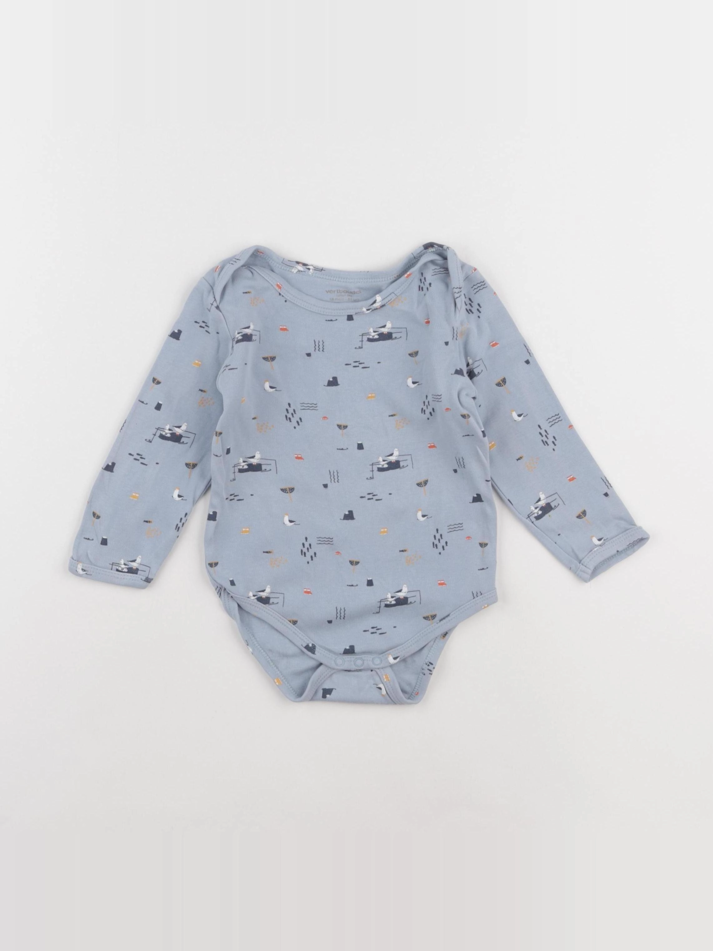 Vertbaudet - body bleu - 18 mois