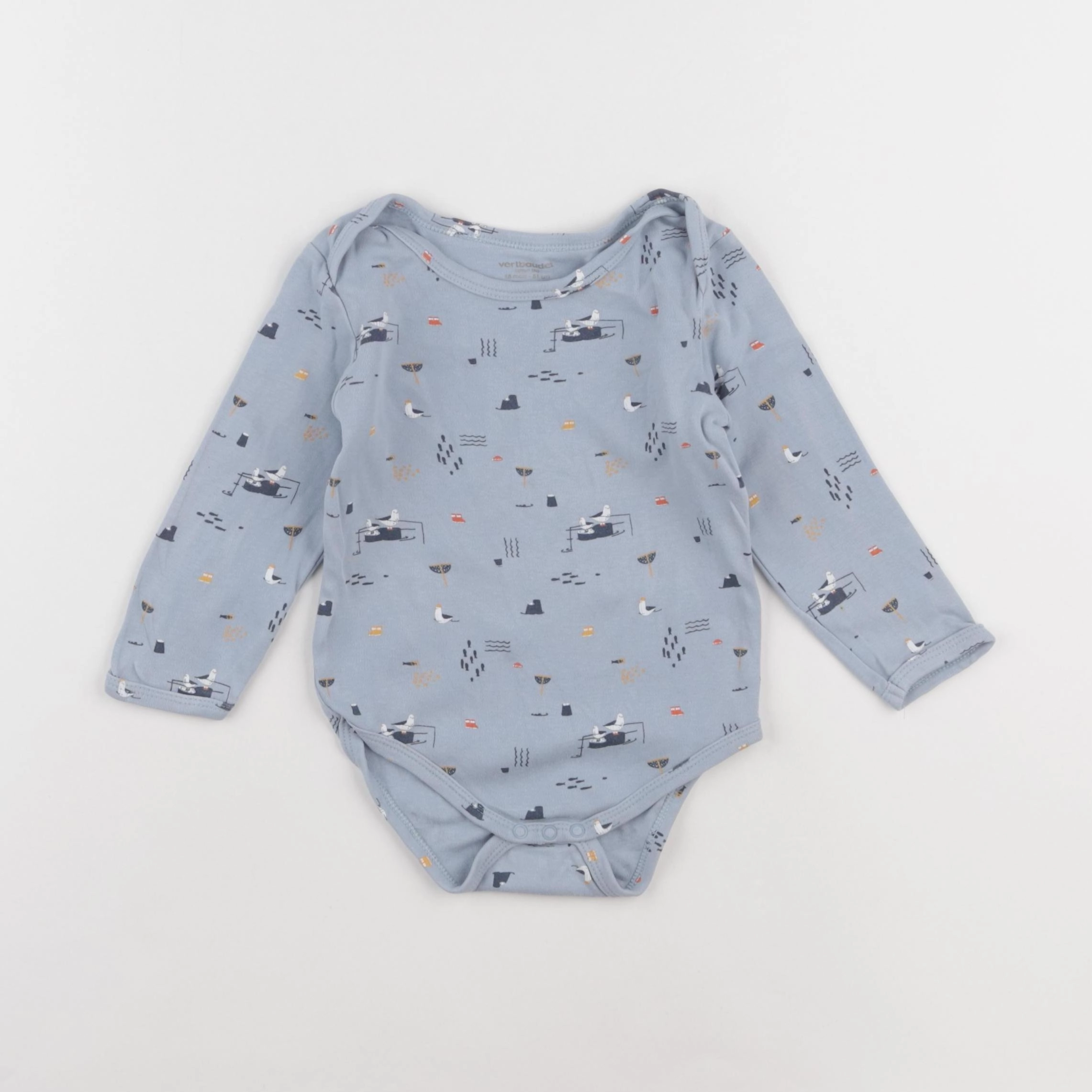Vertbaudet - body bleu - 18 mois