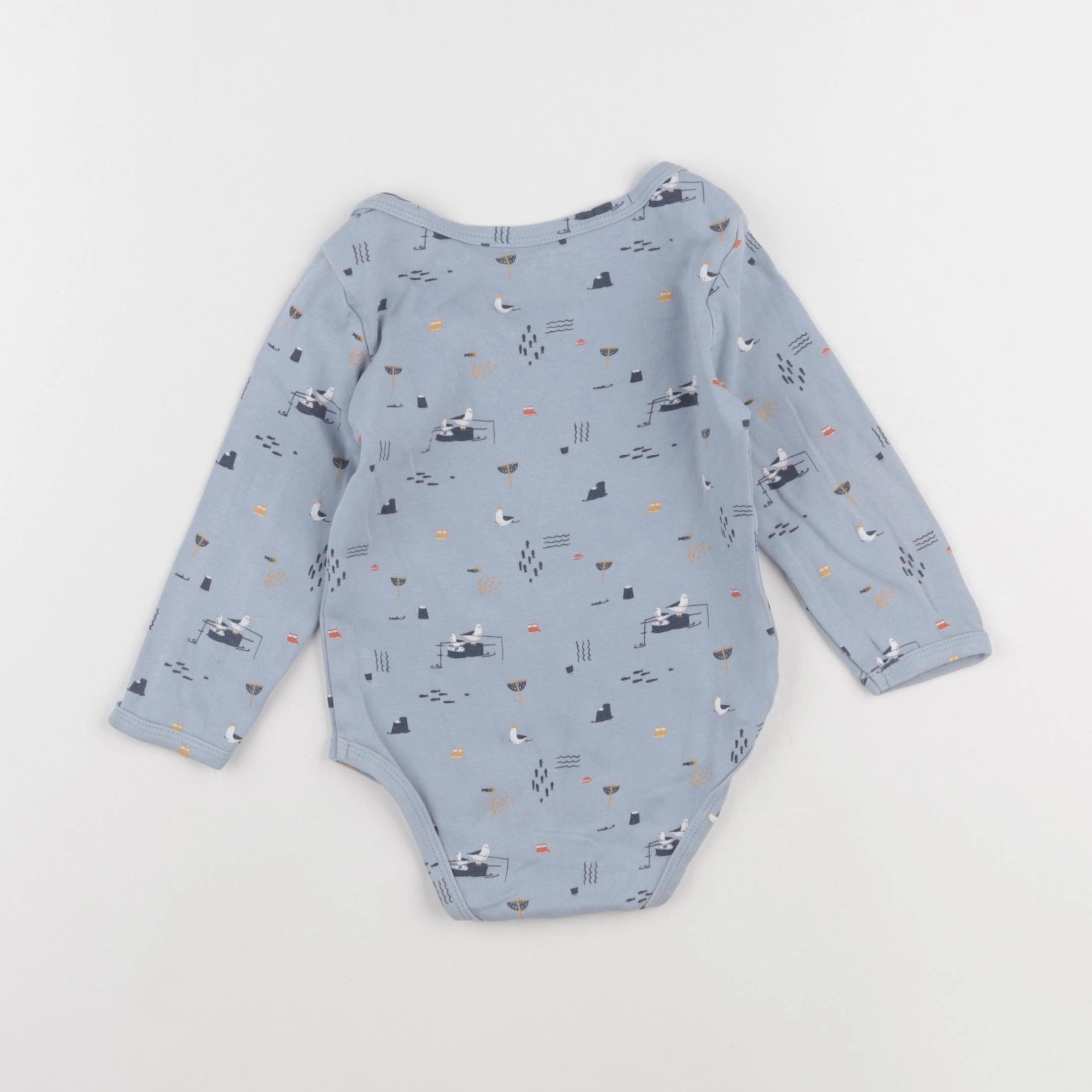 Vertbaudet - body bleu - 18 mois