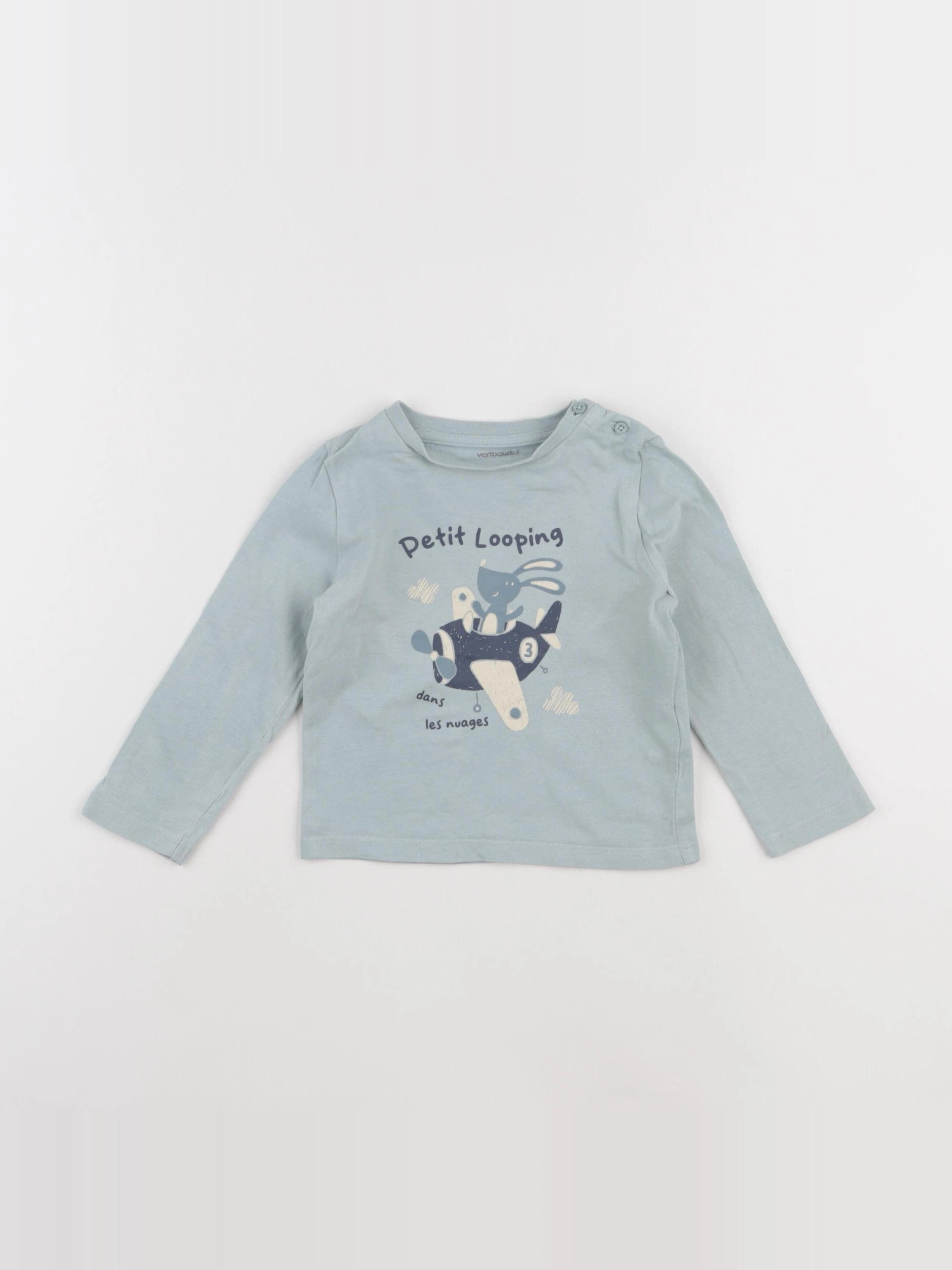Vertbaudet - tee-shirt vert - 18 mois