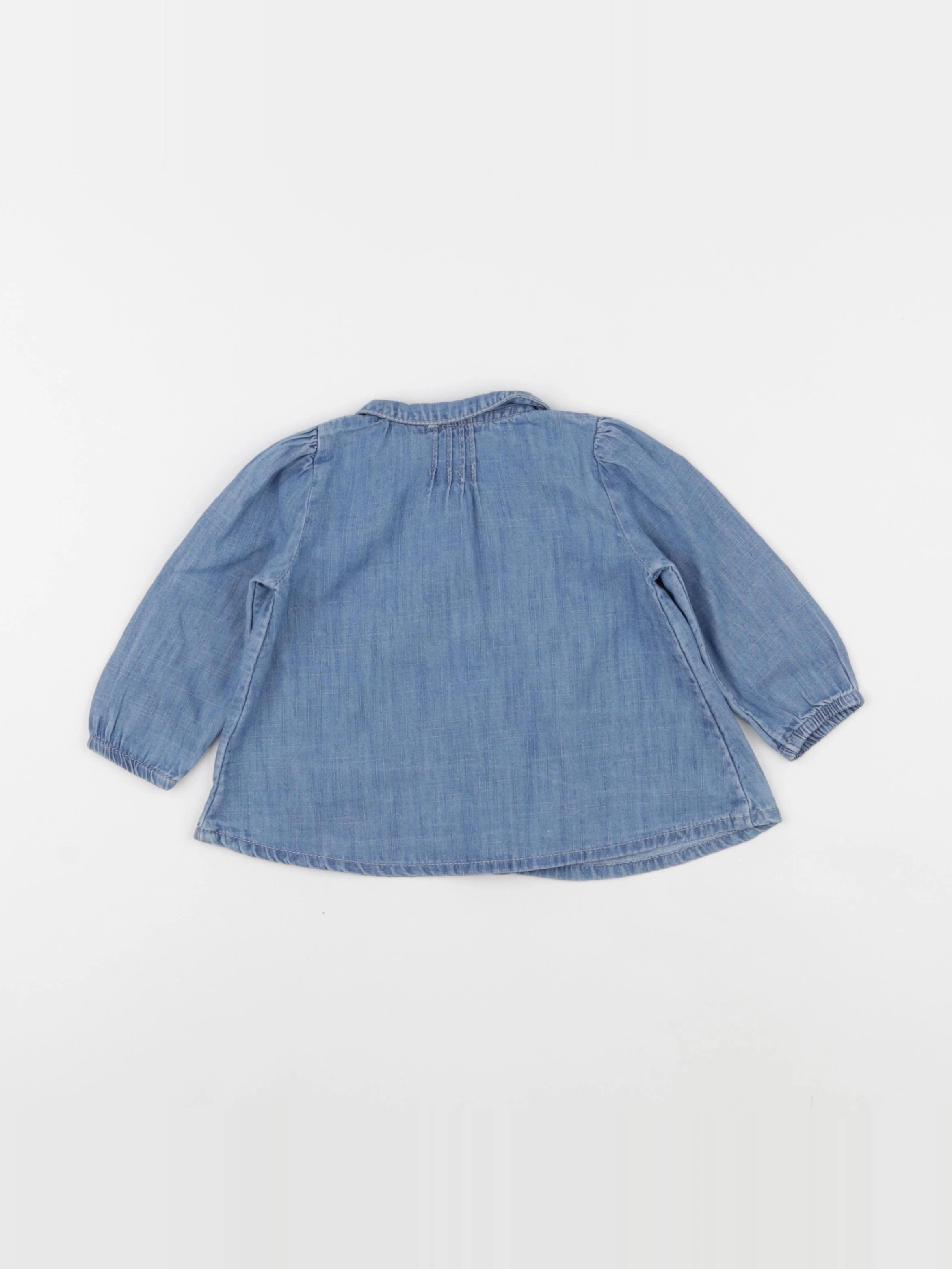 Boutchou - blouse bleu - 6 mois