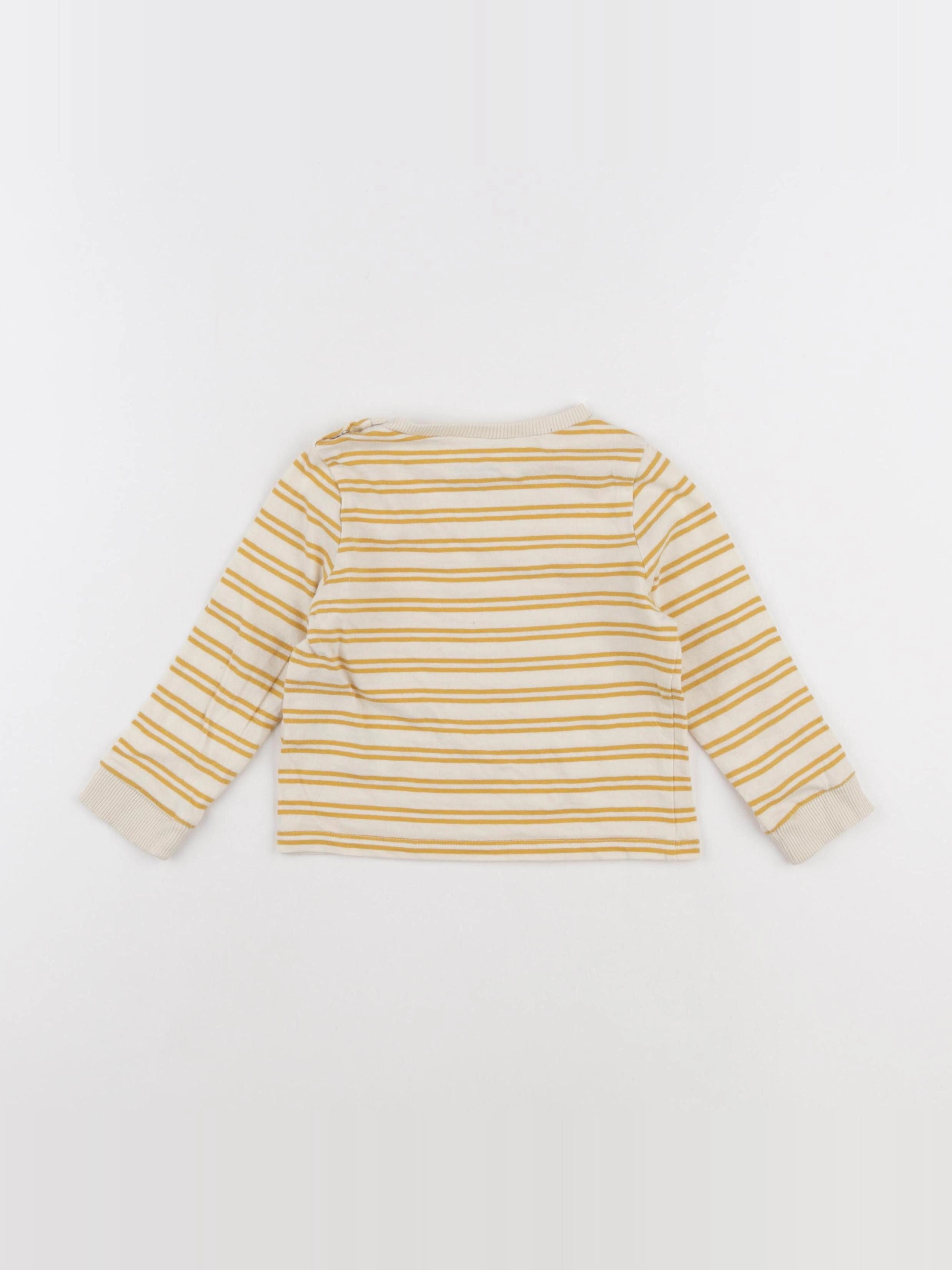 Vertbaudet - tee-shirt jaune - 18 mois