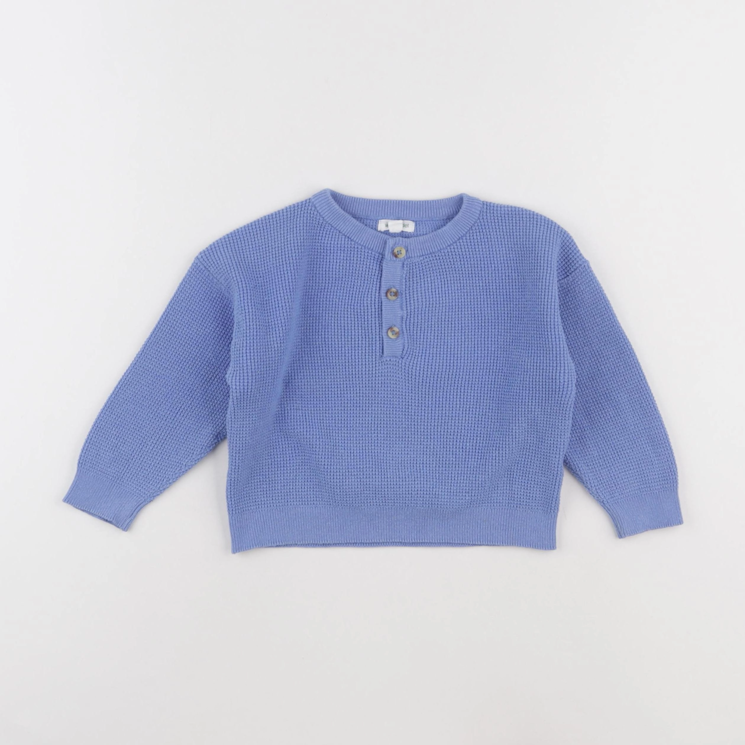 Vertbaudet - pull bleu - 18 mois