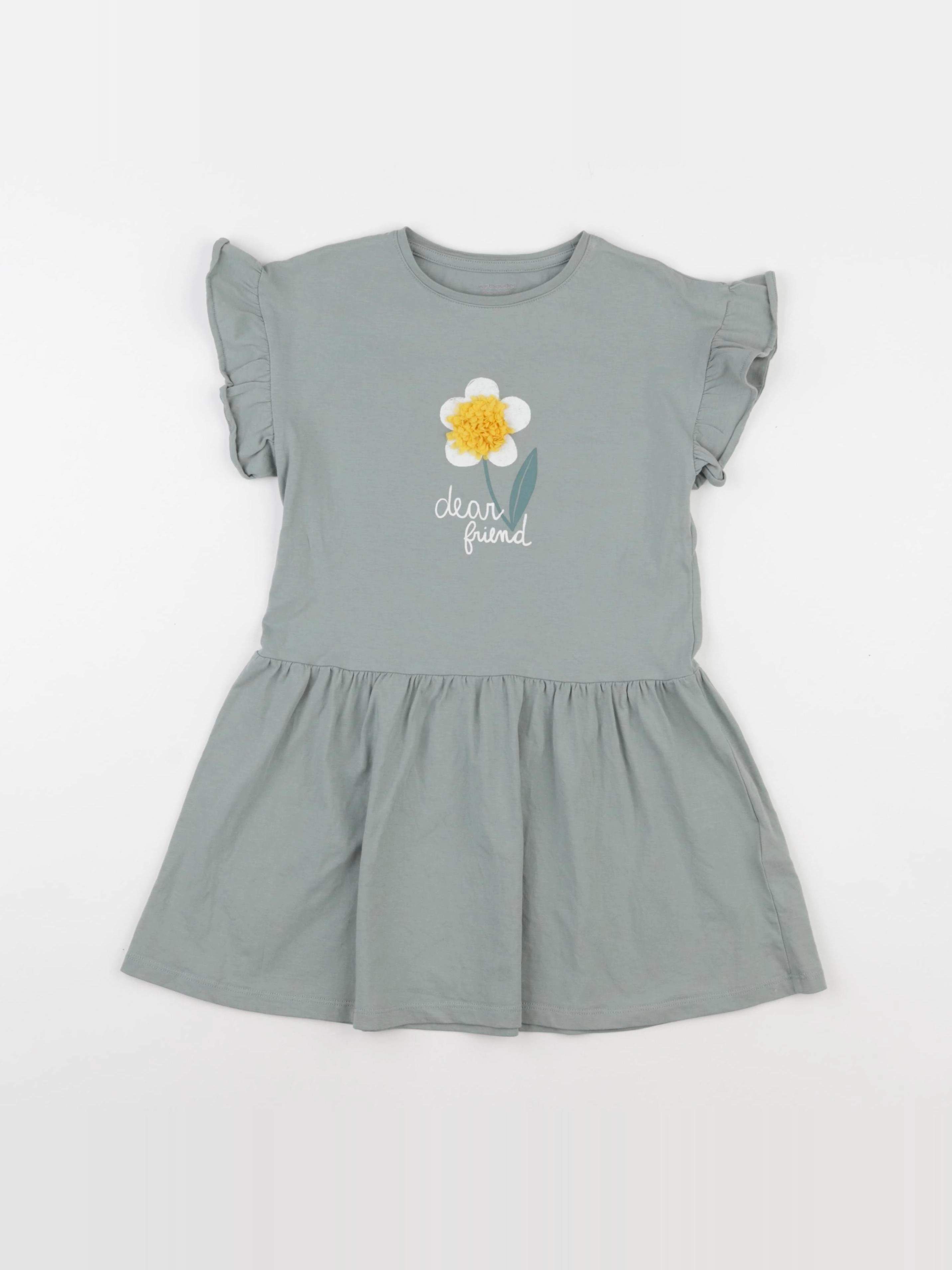 Vertbaudet - robe vert - 6 ans