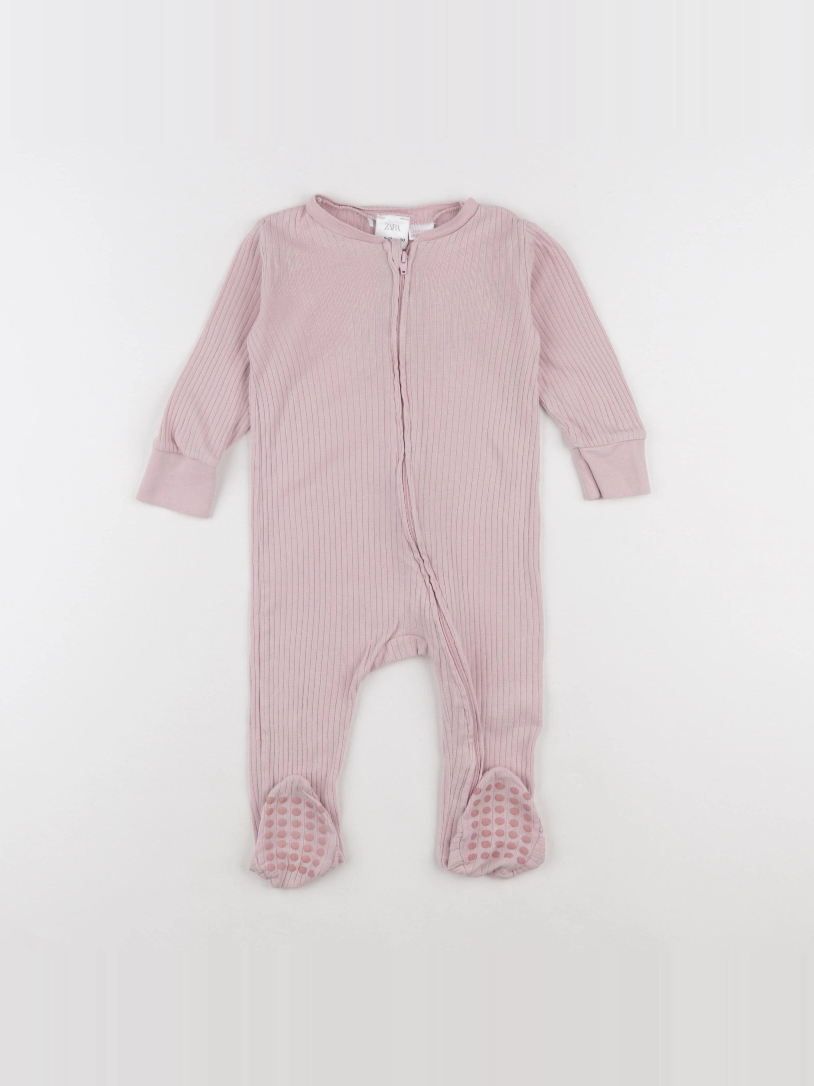 Zara - pyjama coton rose - 9/12 mois