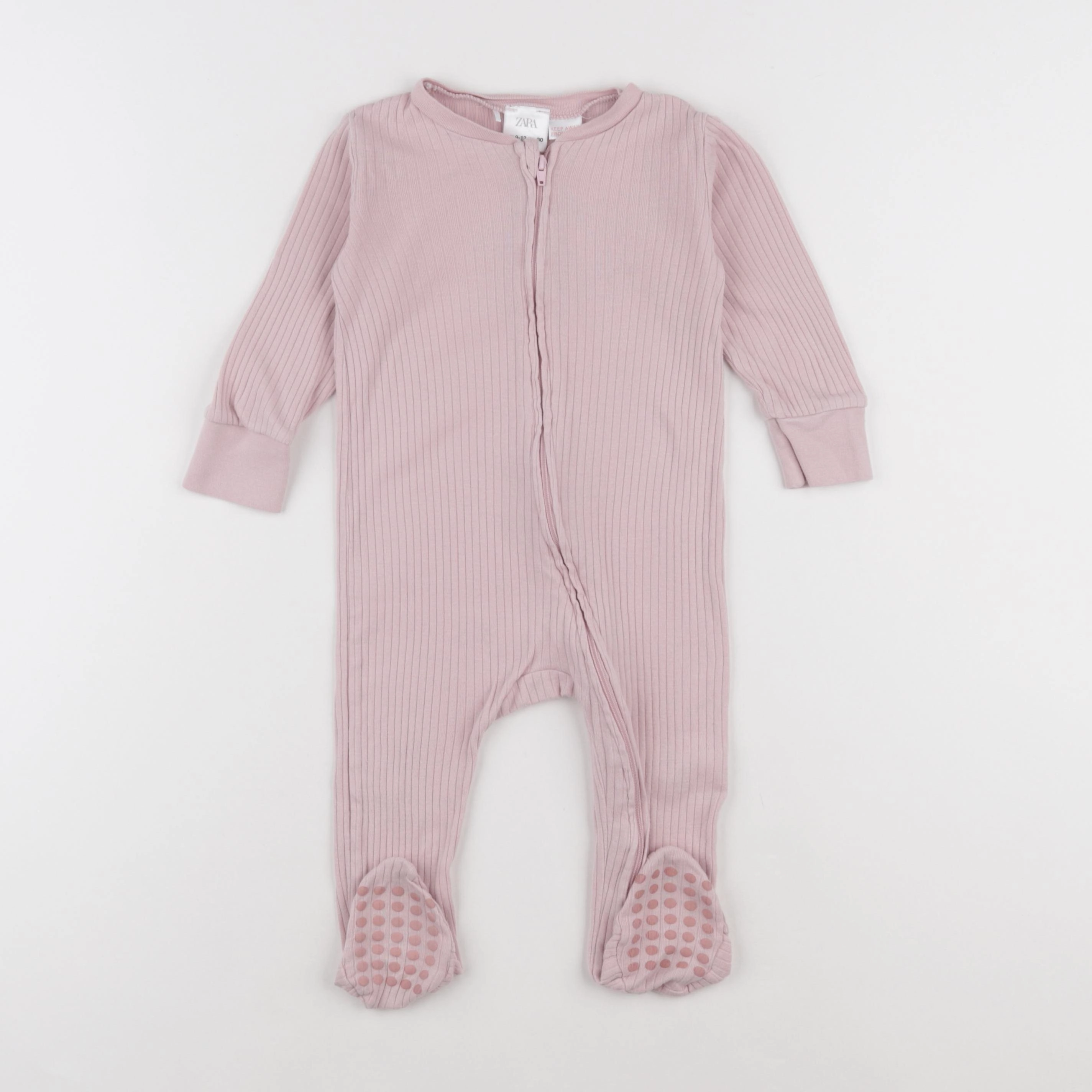 Zara - pyjama coton rose - 9/12 mois