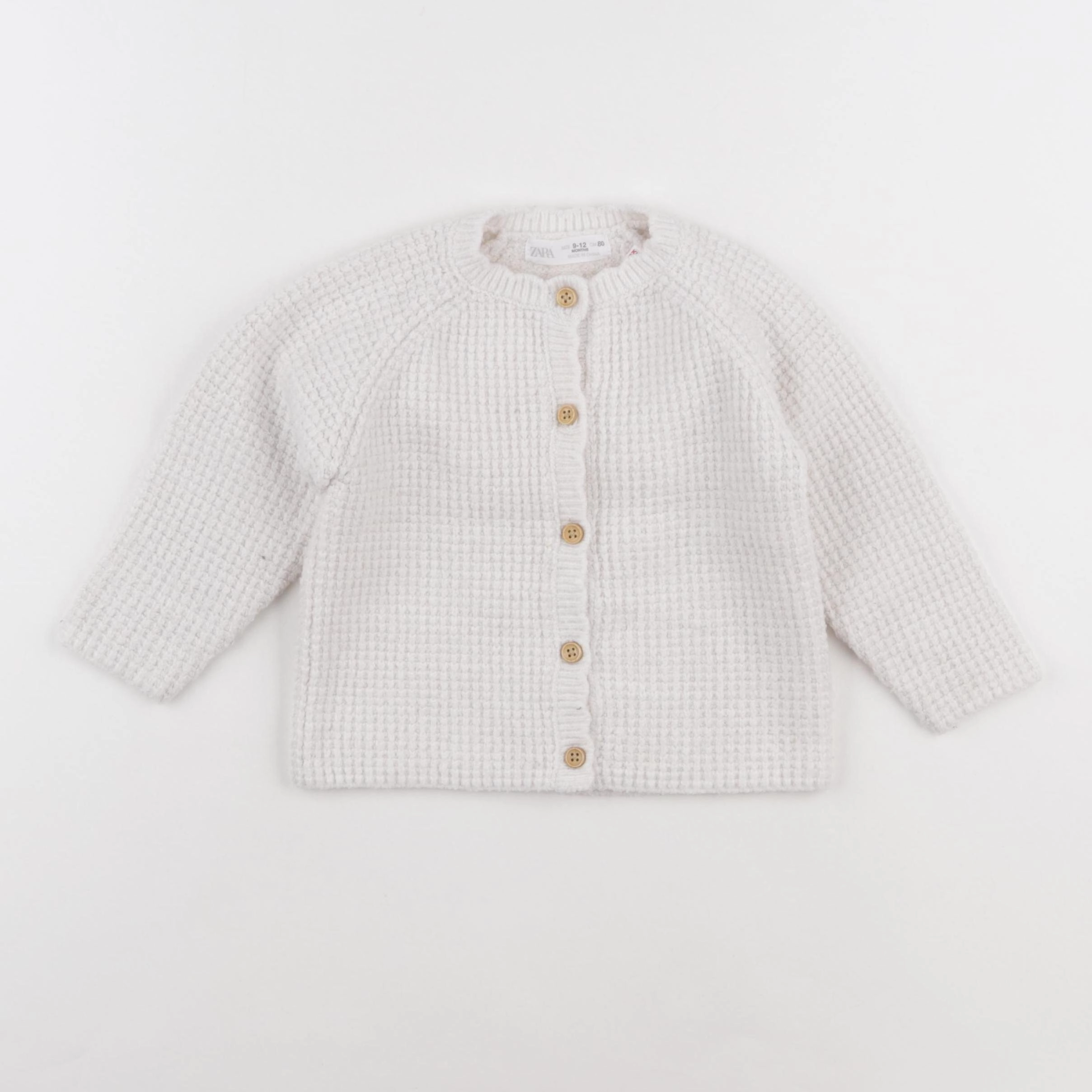 Zara - gilet blanc - 9/12 mois