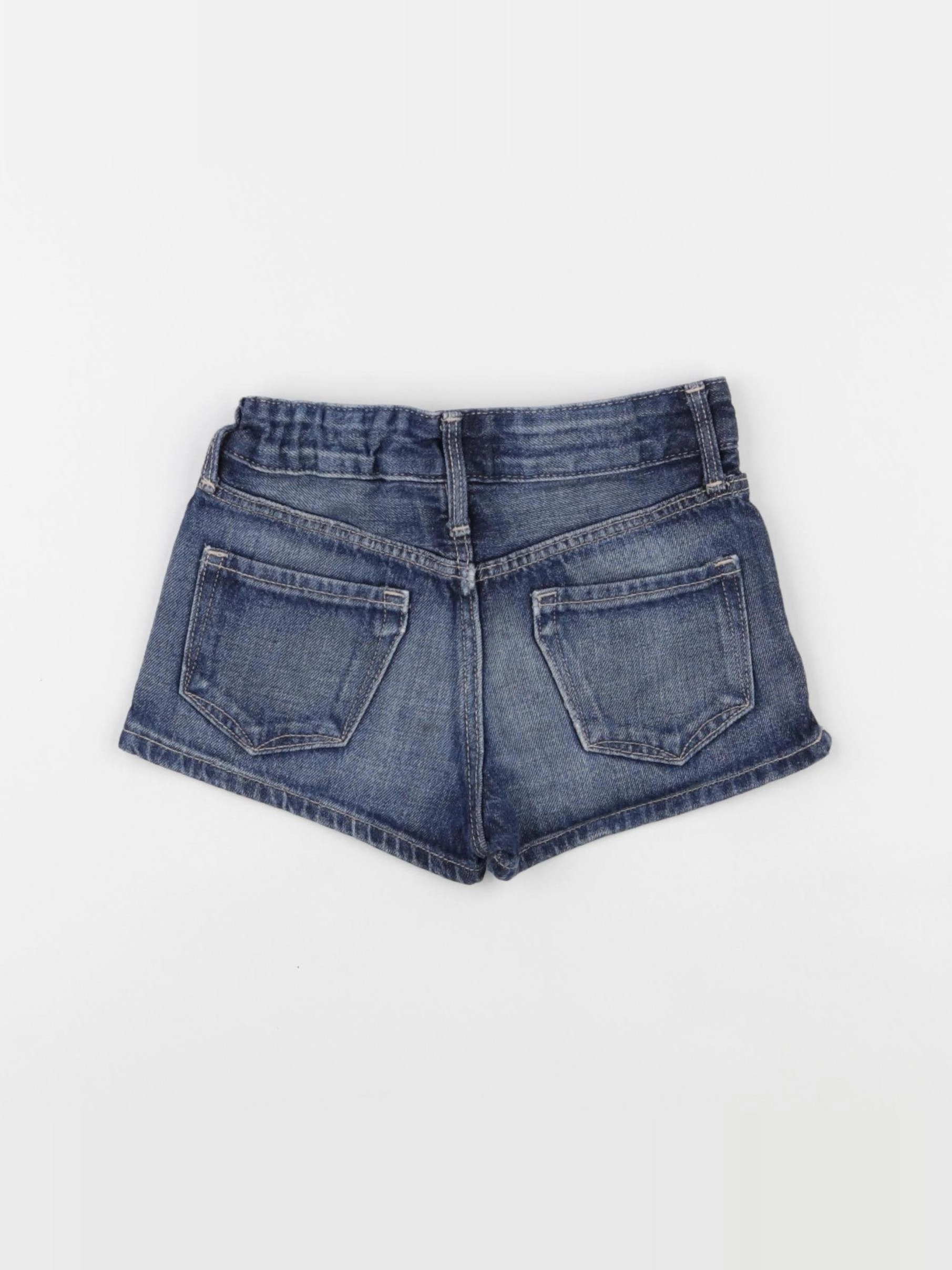 H&M - short bleu - 3/4 ans