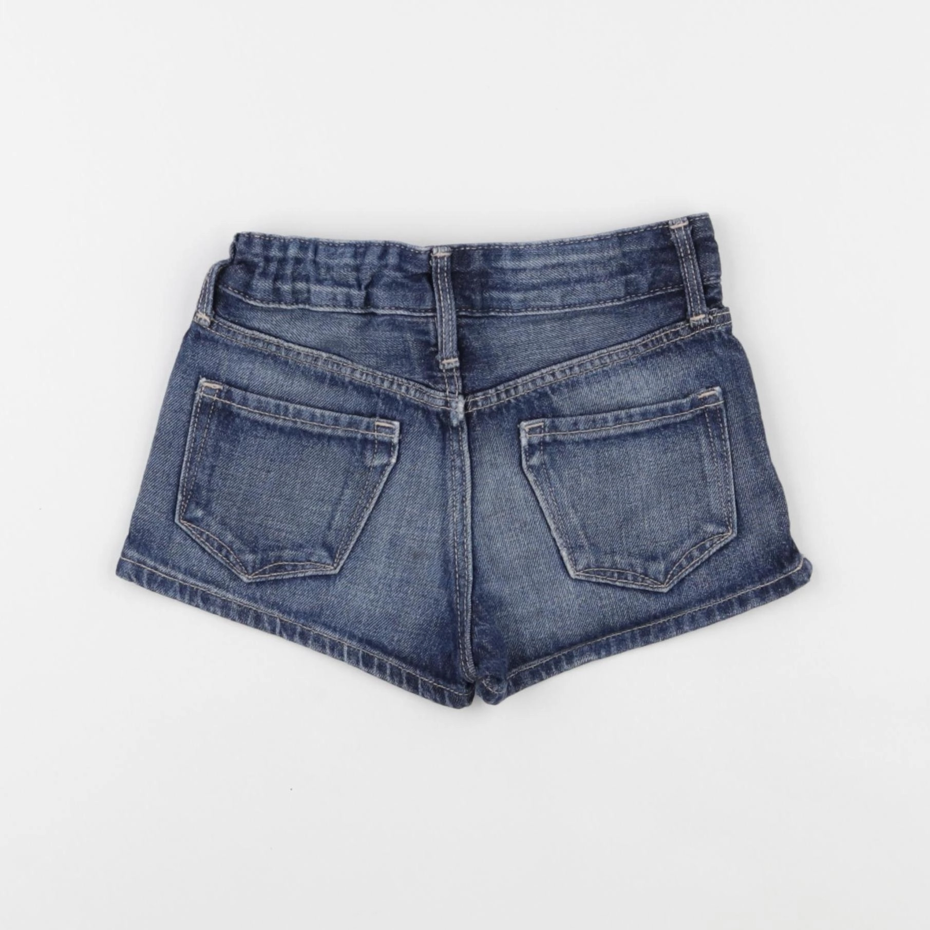 H&M - short bleu - 3/4 ans