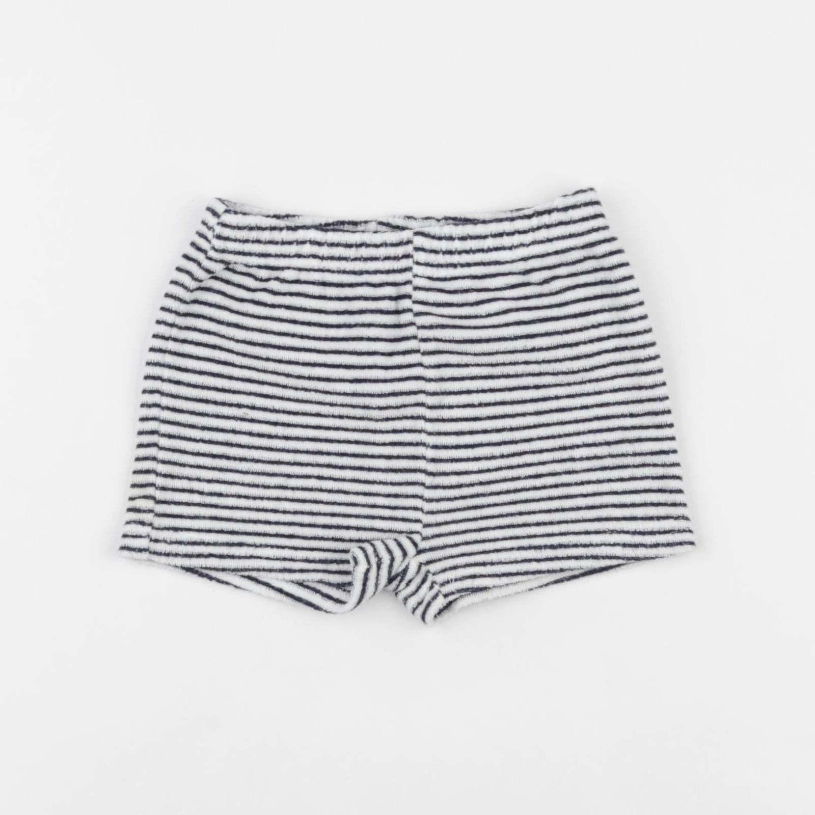 Vertbaudet - short blanc, noir - 12 mois
