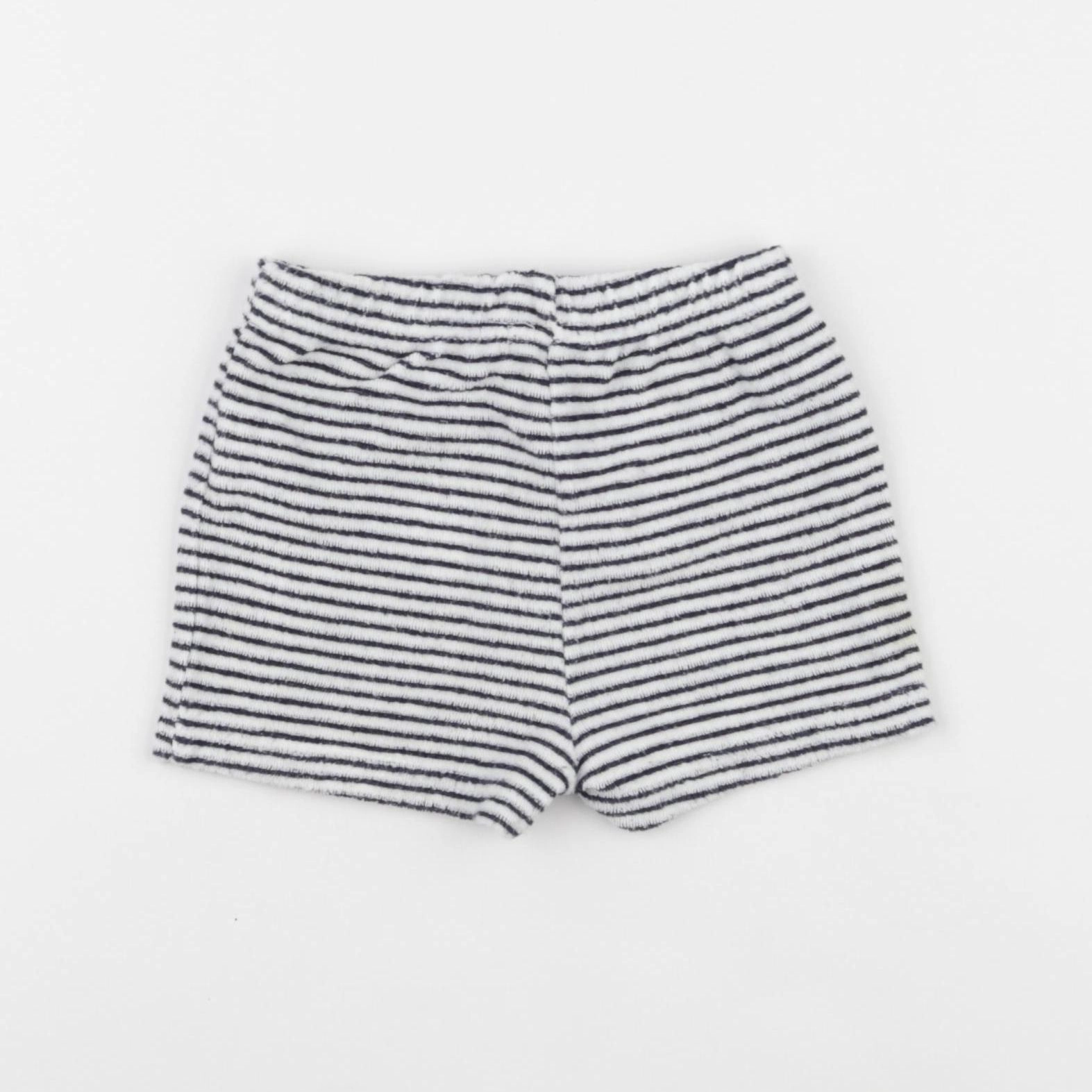 Vertbaudet - short blanc, noir - 12 mois