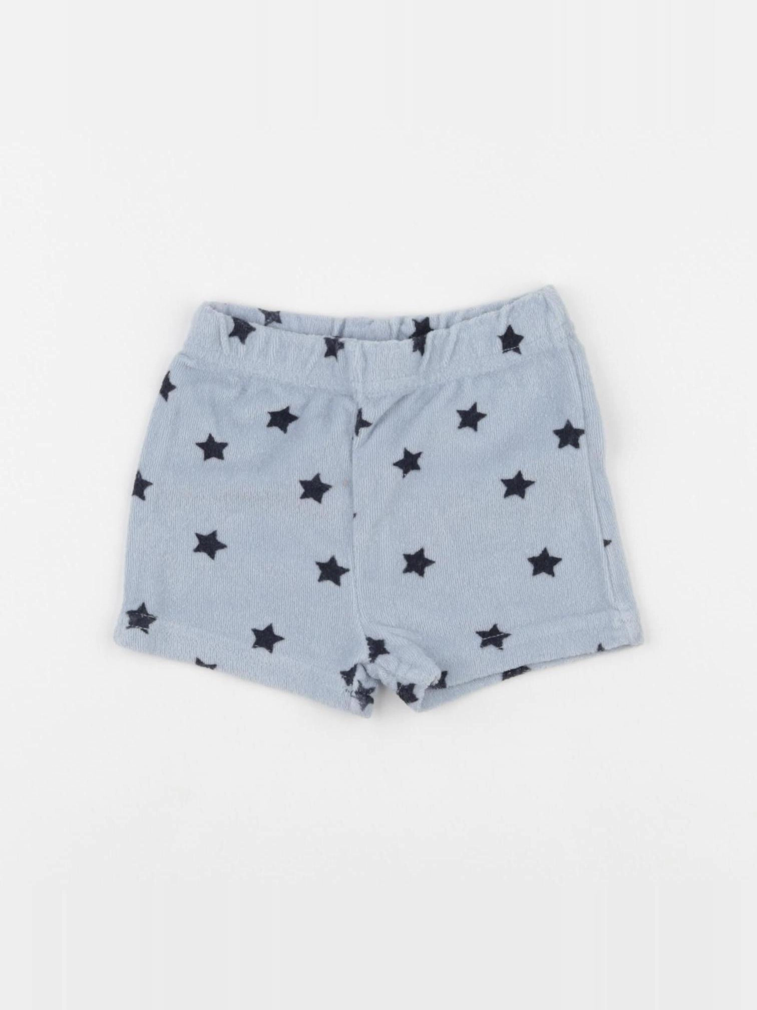 Vertbaudet - short noir, bleu - 12 mois