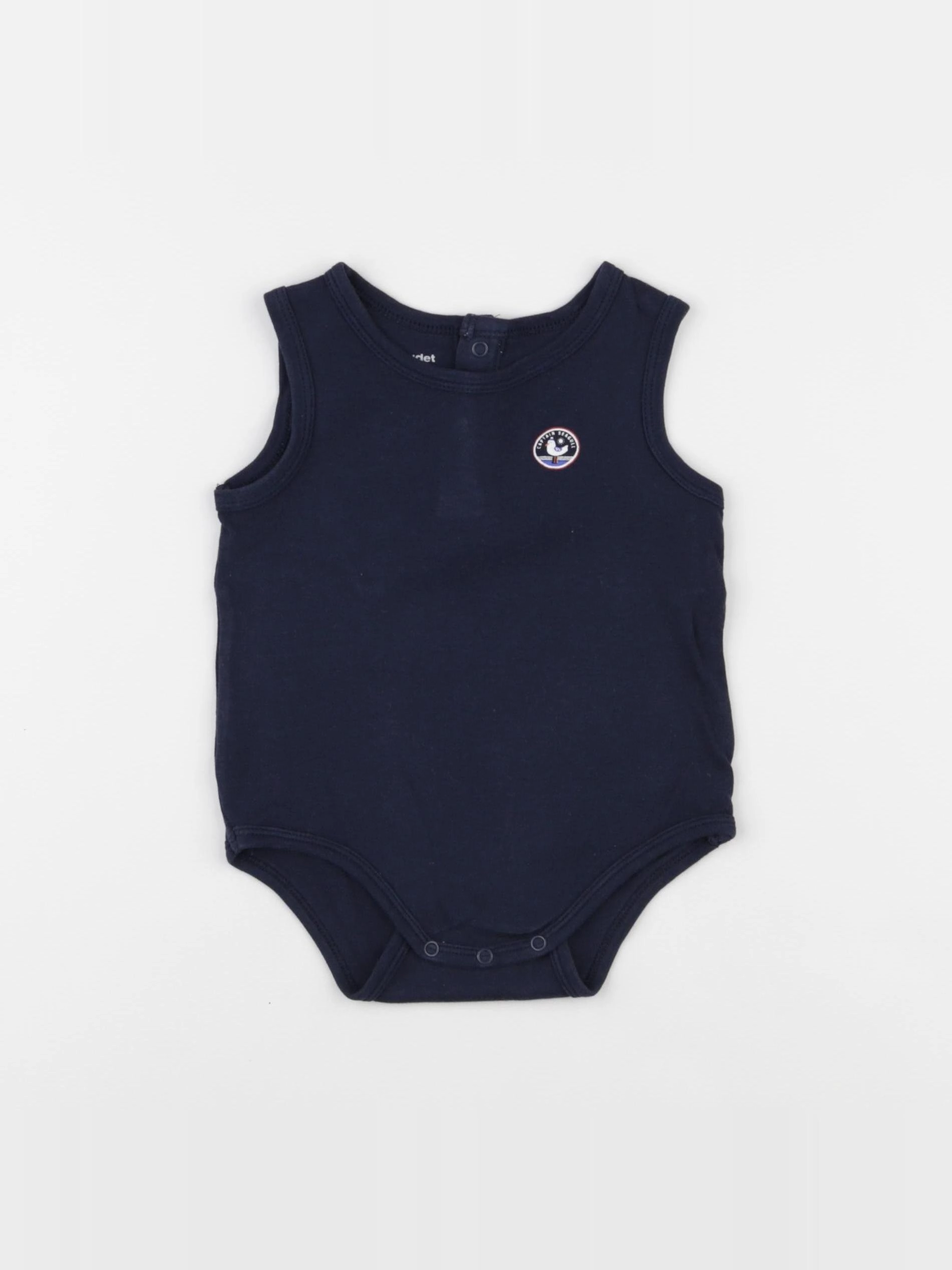 Vertbaudet - body bleu - 12 mois