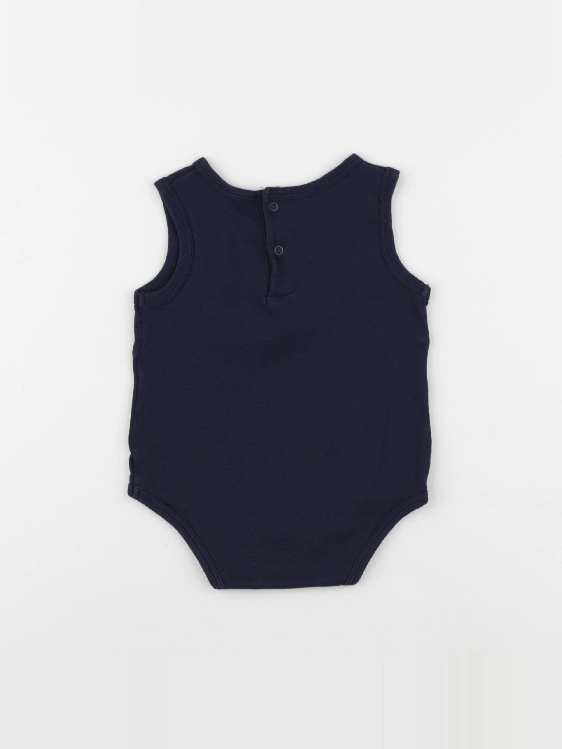 Vertbaudet - body bleu - 12 mois