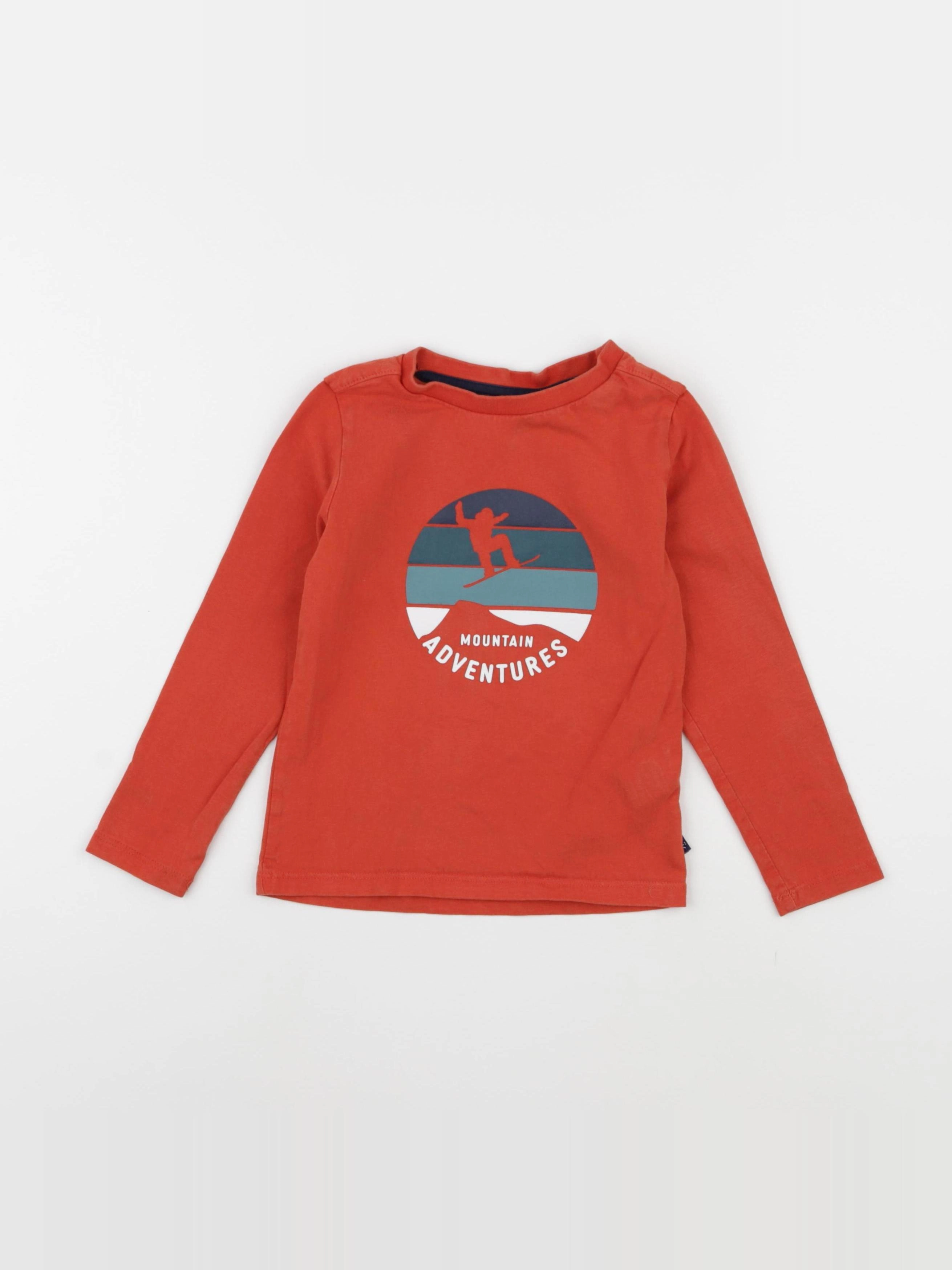 Okaidi - tee-shirt orange - 4 ans