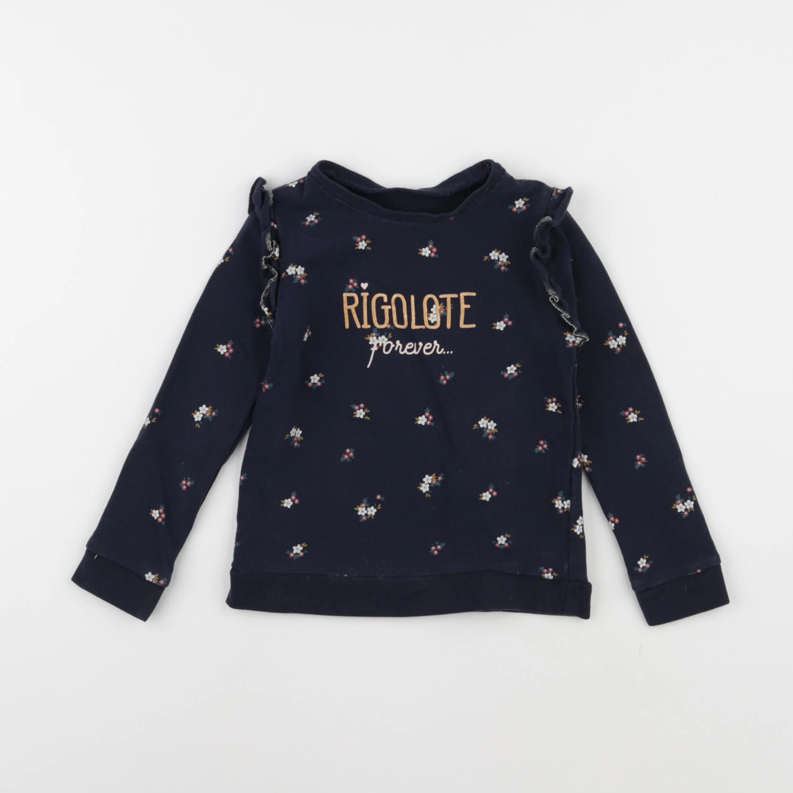 Vertbaudet - sweat bleu - 4 ans