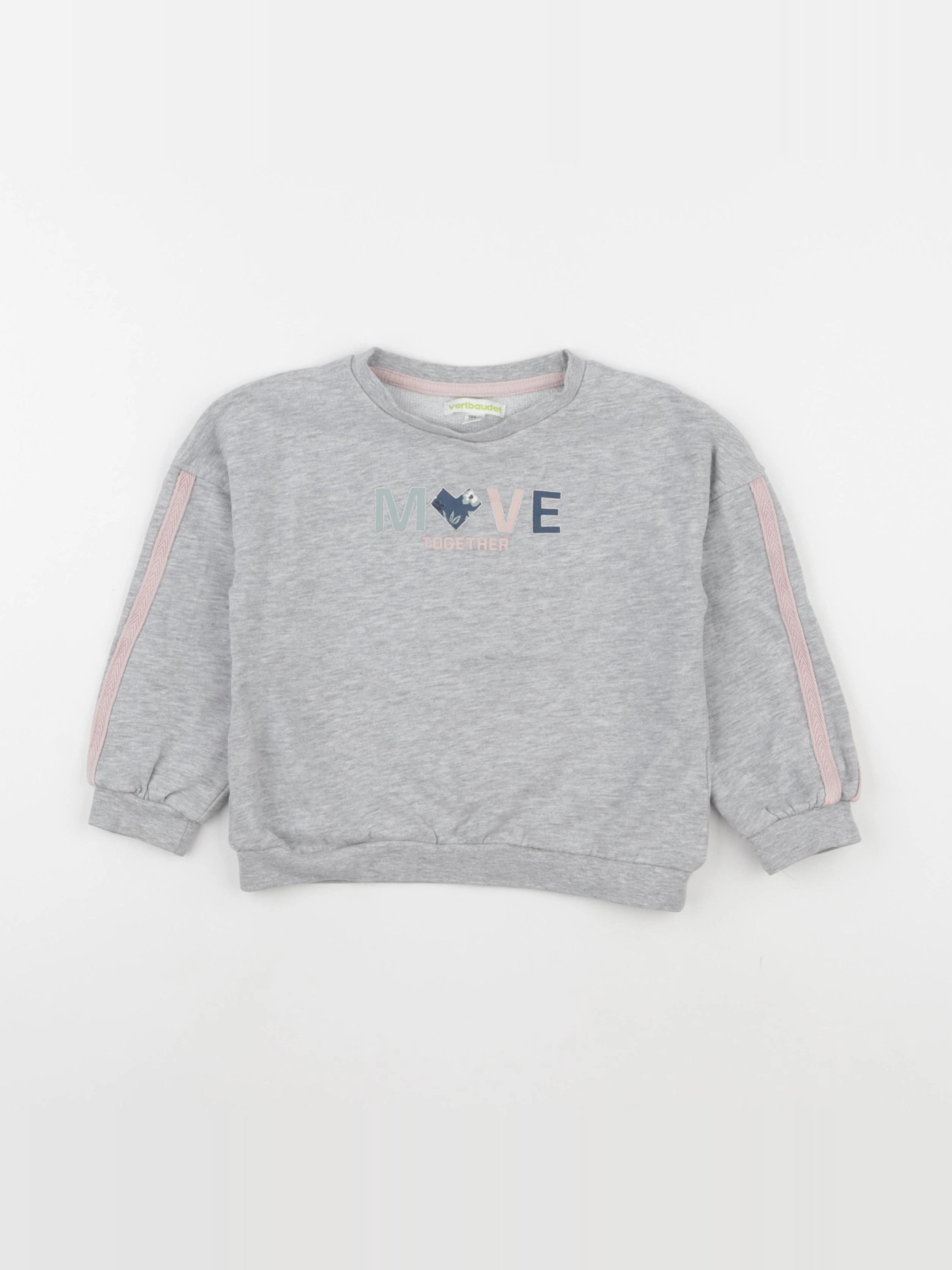 Vertbaudet - sweat gris - 4 ans