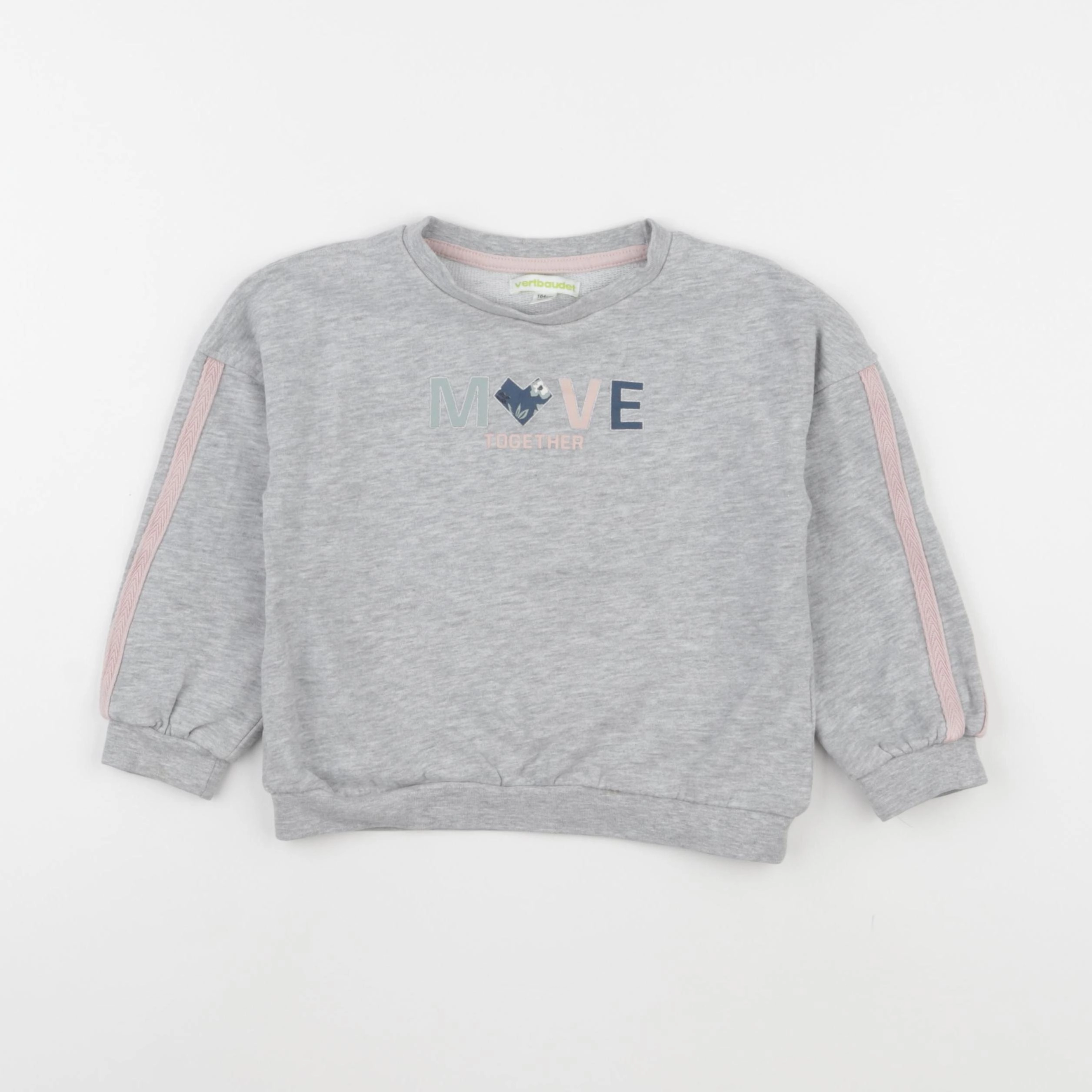 Vertbaudet - sweat gris - 4 ans