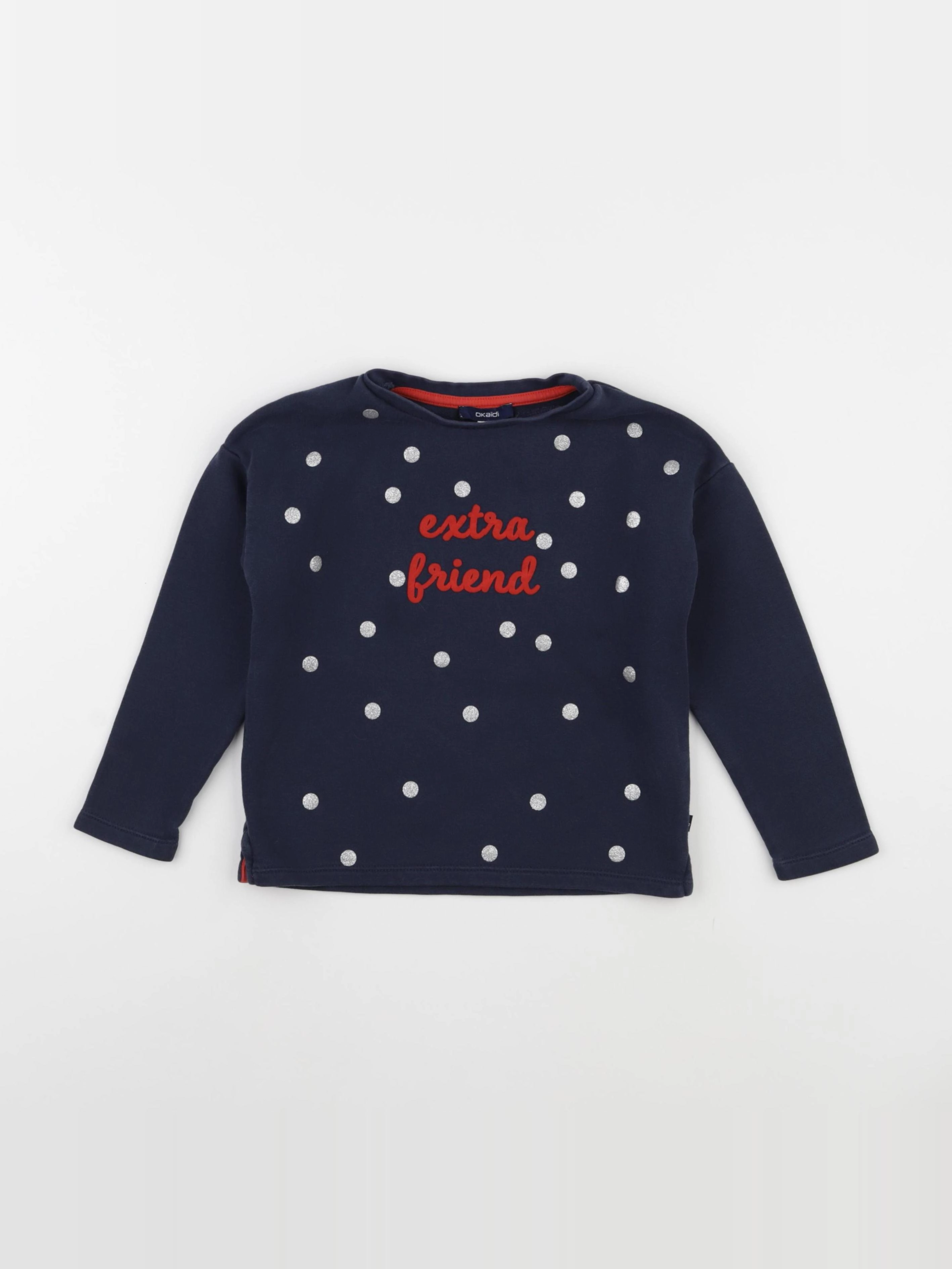 Okaidi - sweat bleu - 4 ans