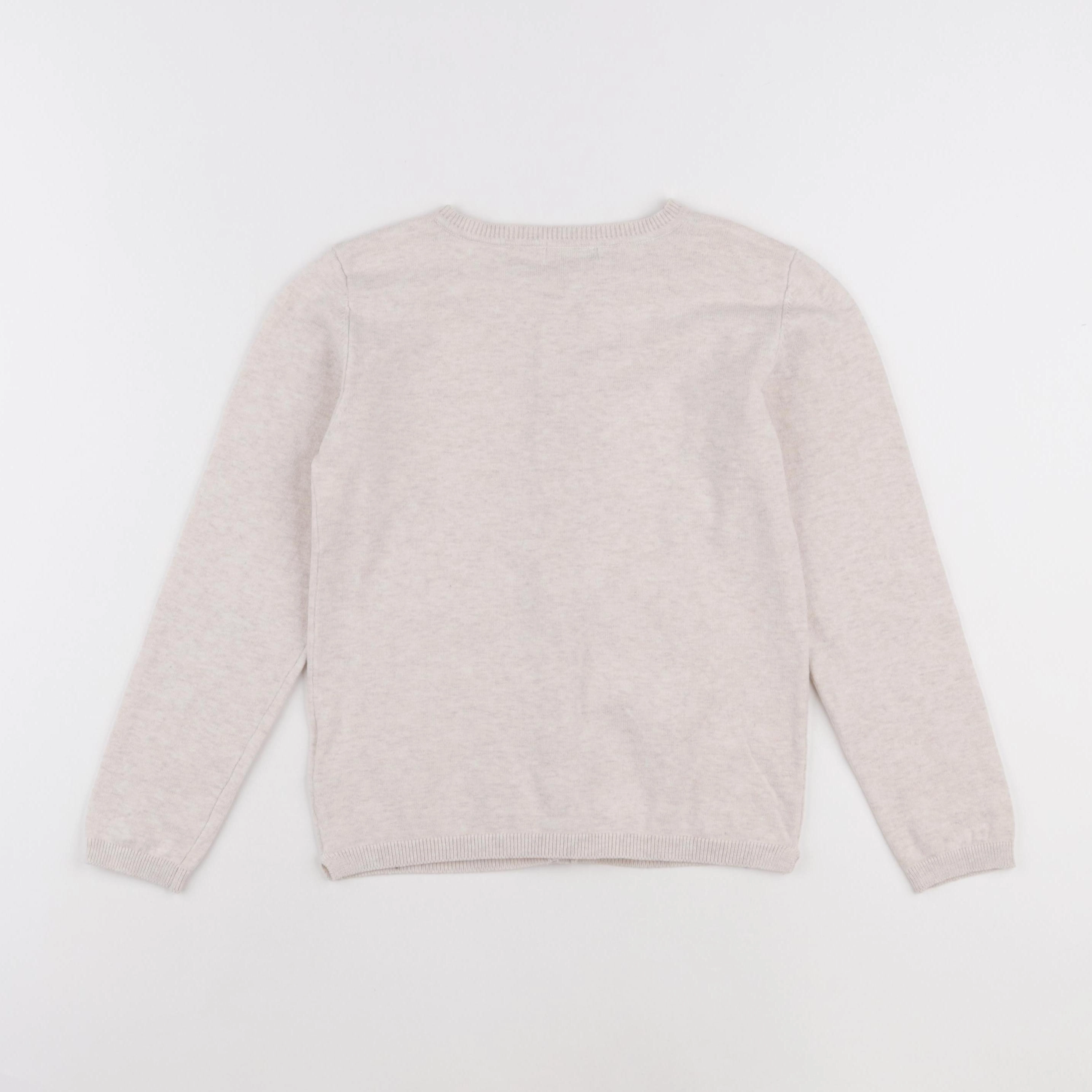 Vertbaudet - gilet beige - 8 ans