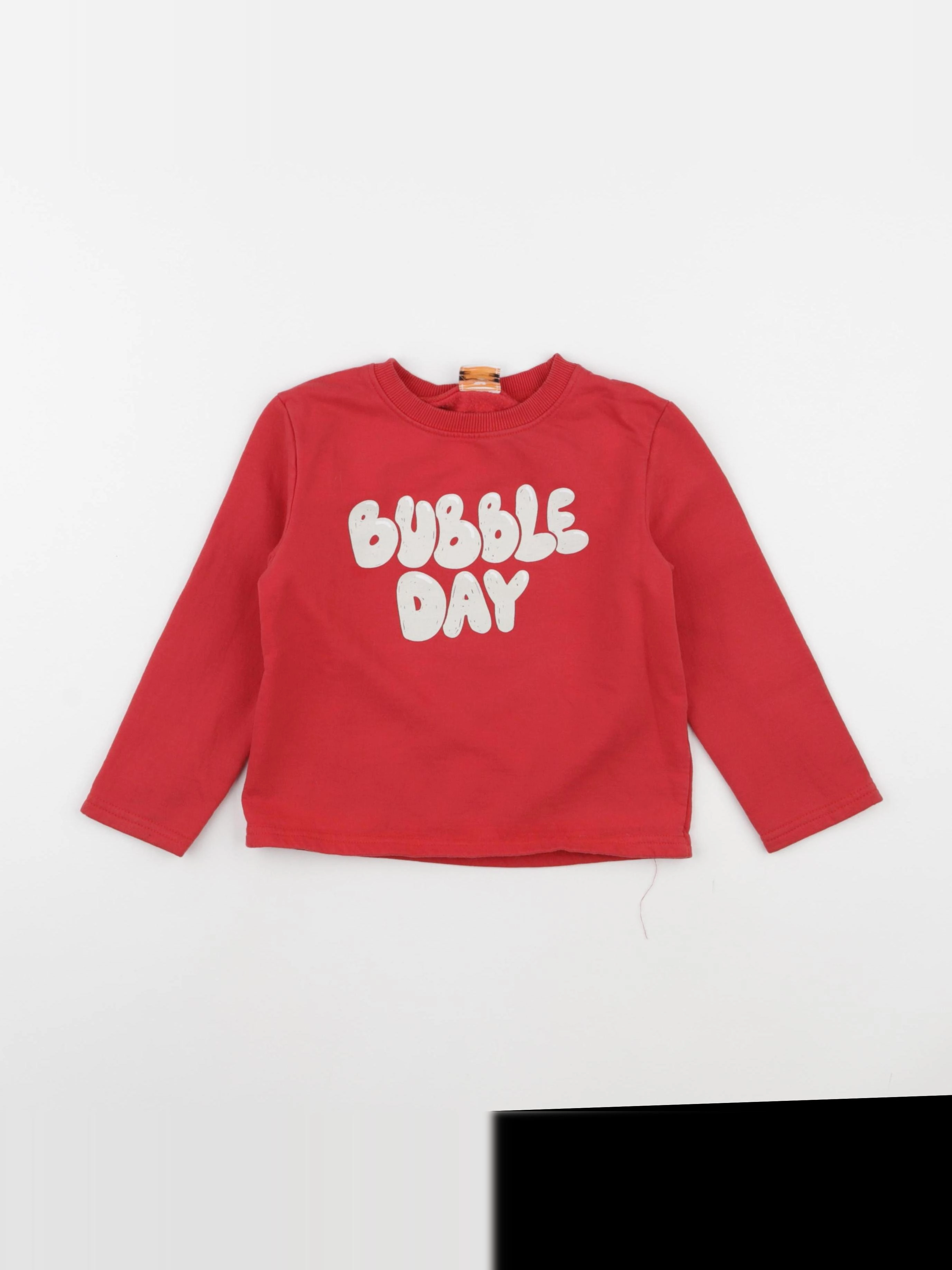 Tape à l'oeil - sweat rouge - 4 ans