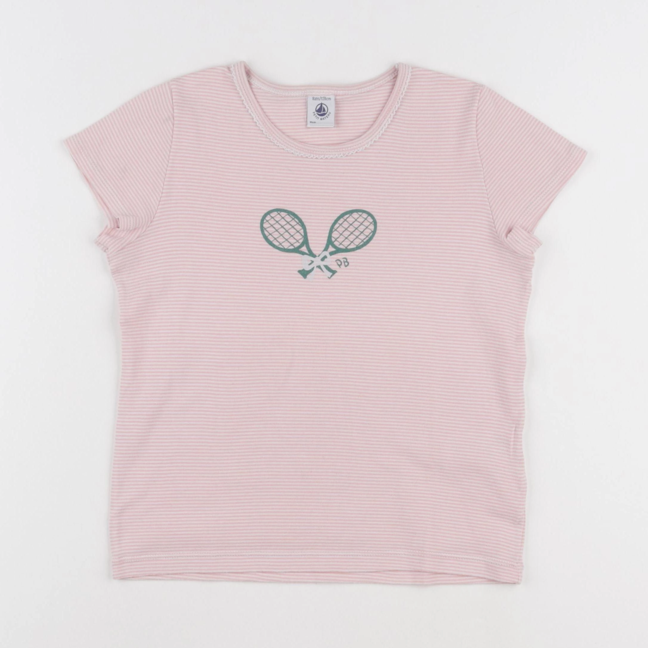 Petit Bateau - maillot de corps rose - 8 ans