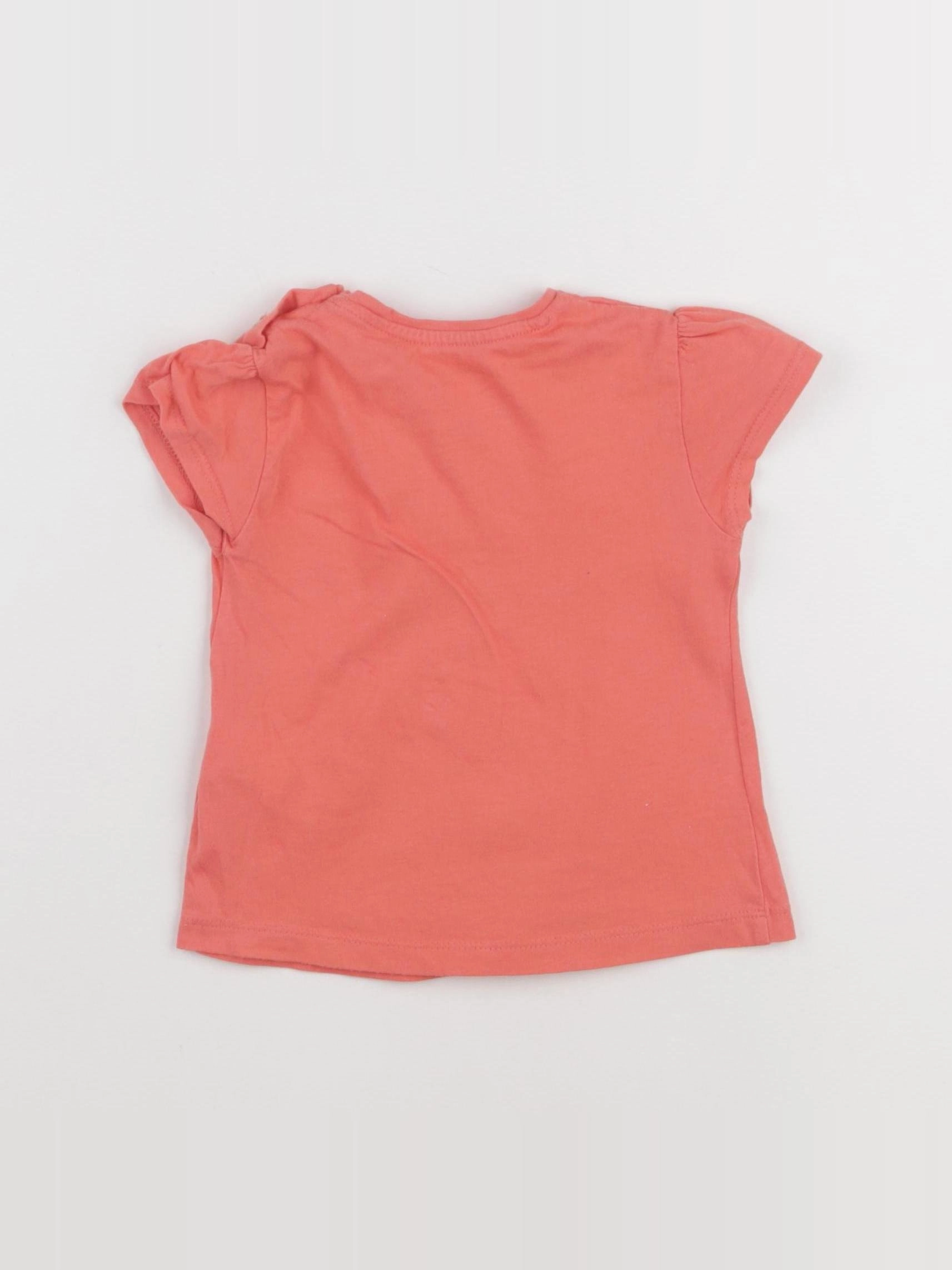 Vertbaudet - tee-shirt orange - 12 mois