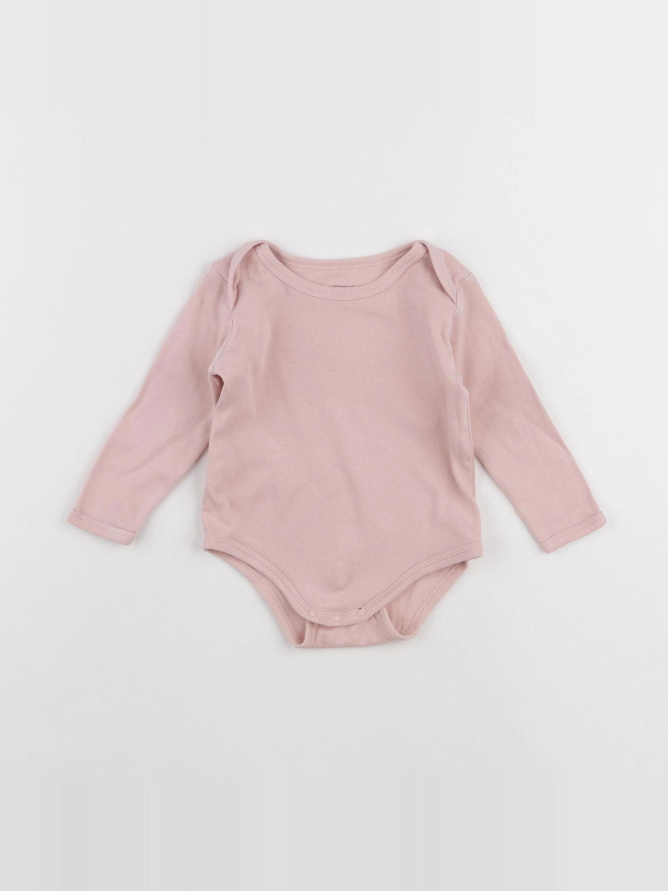Vertbaudet - body rose - 12 mois