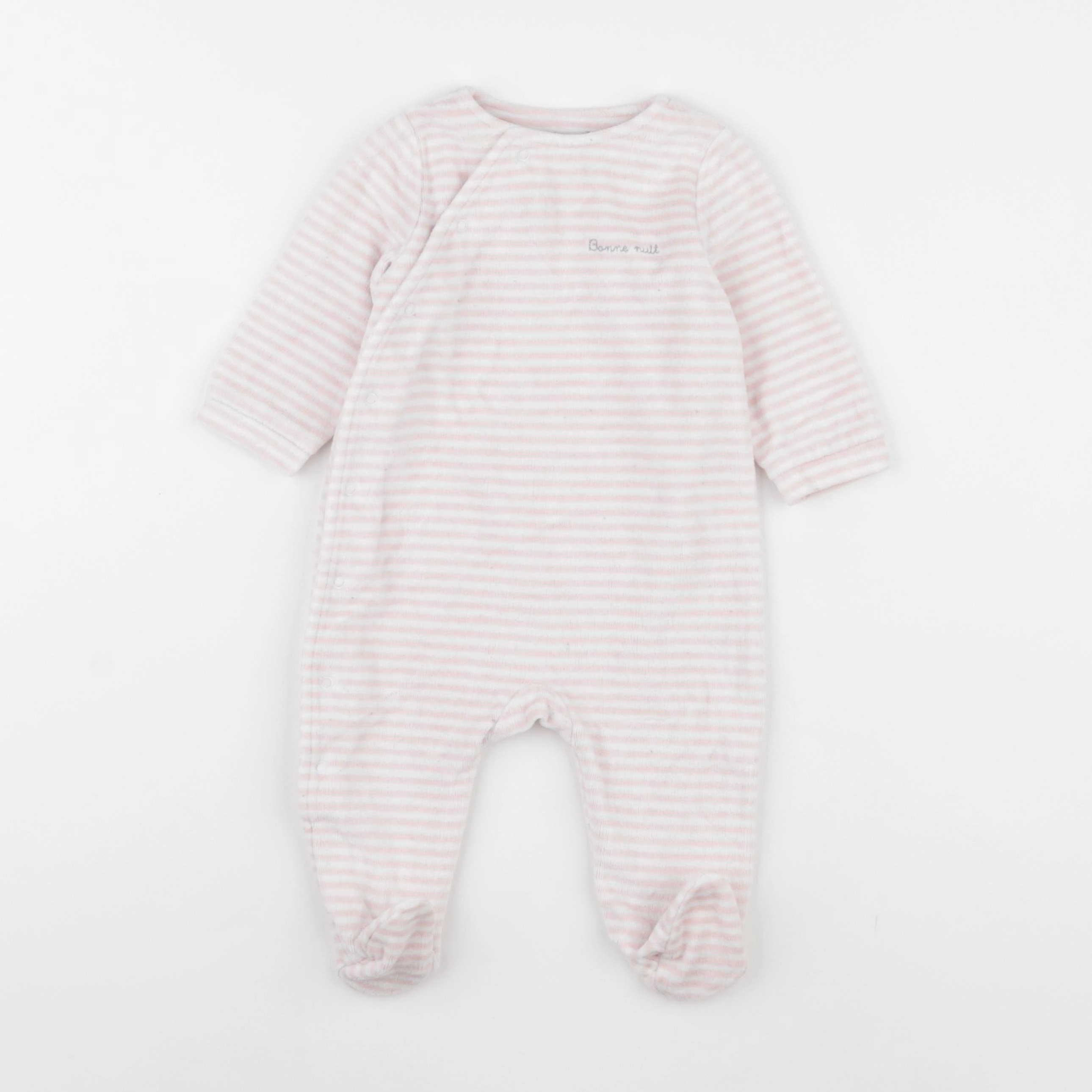 Cyrillus - pyjama velours rose - 6 mois