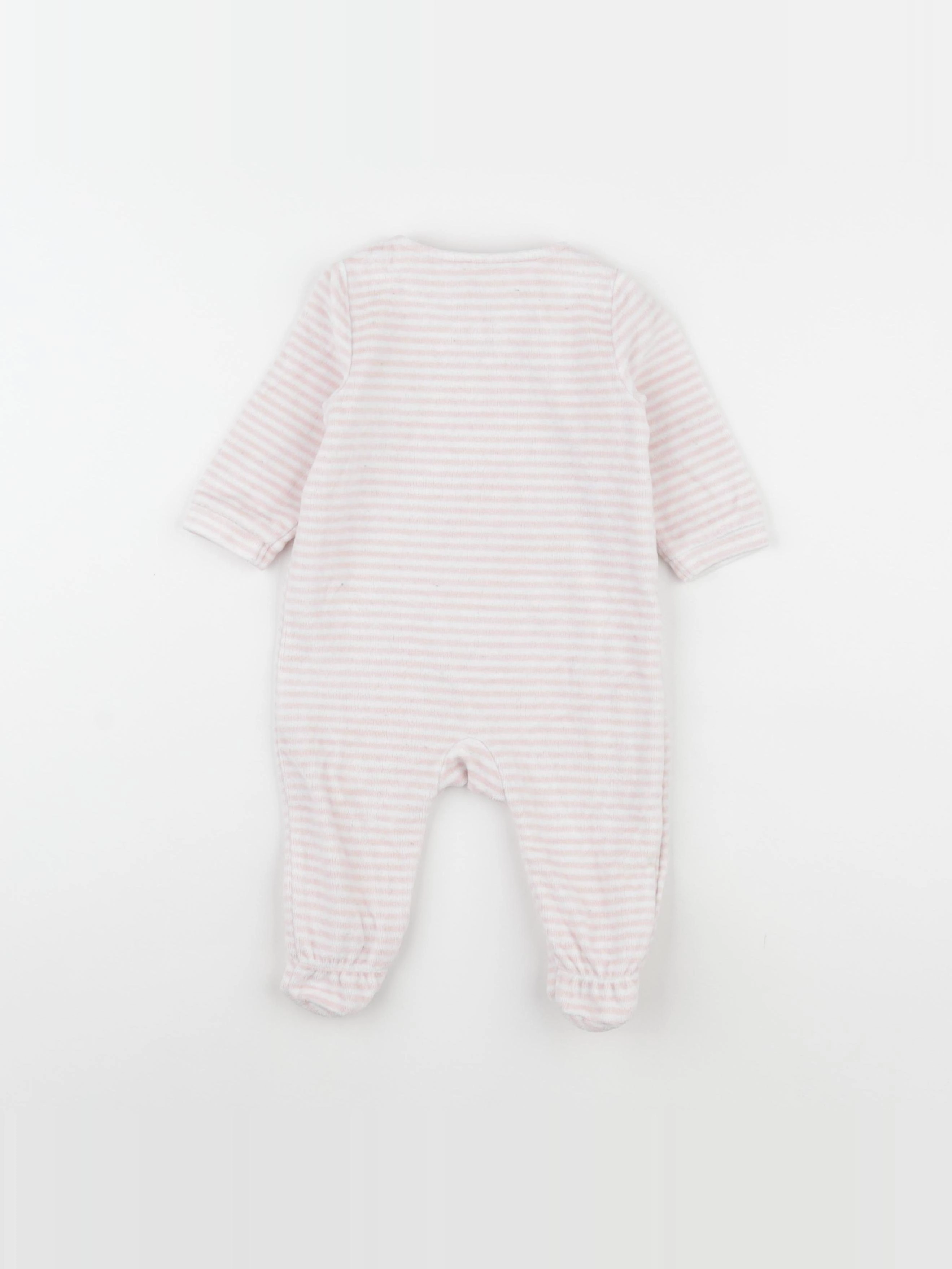 Cyrillus - pyjama velours rose - 6 mois