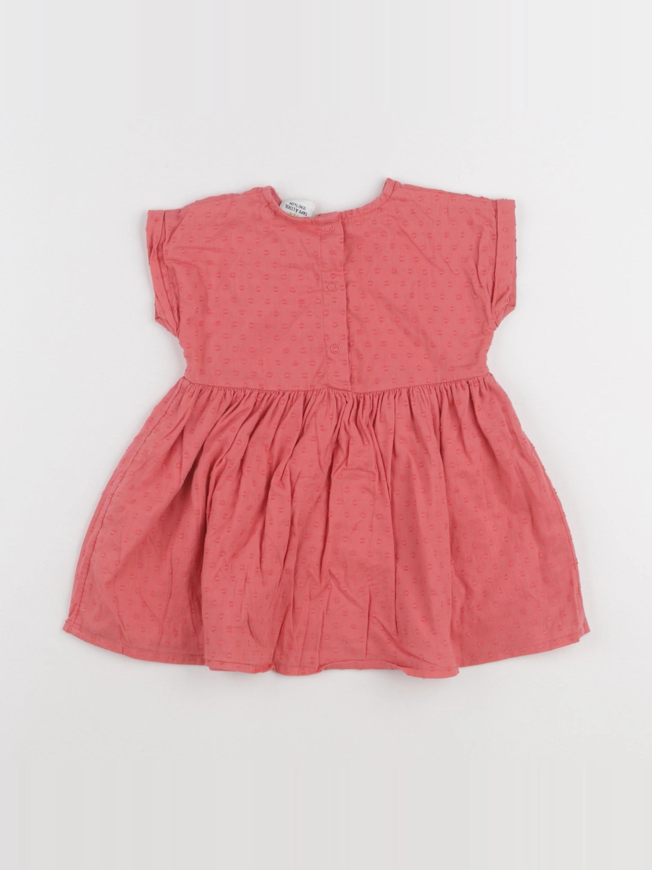 Tape à l'oeil - robe rose - 12 mois