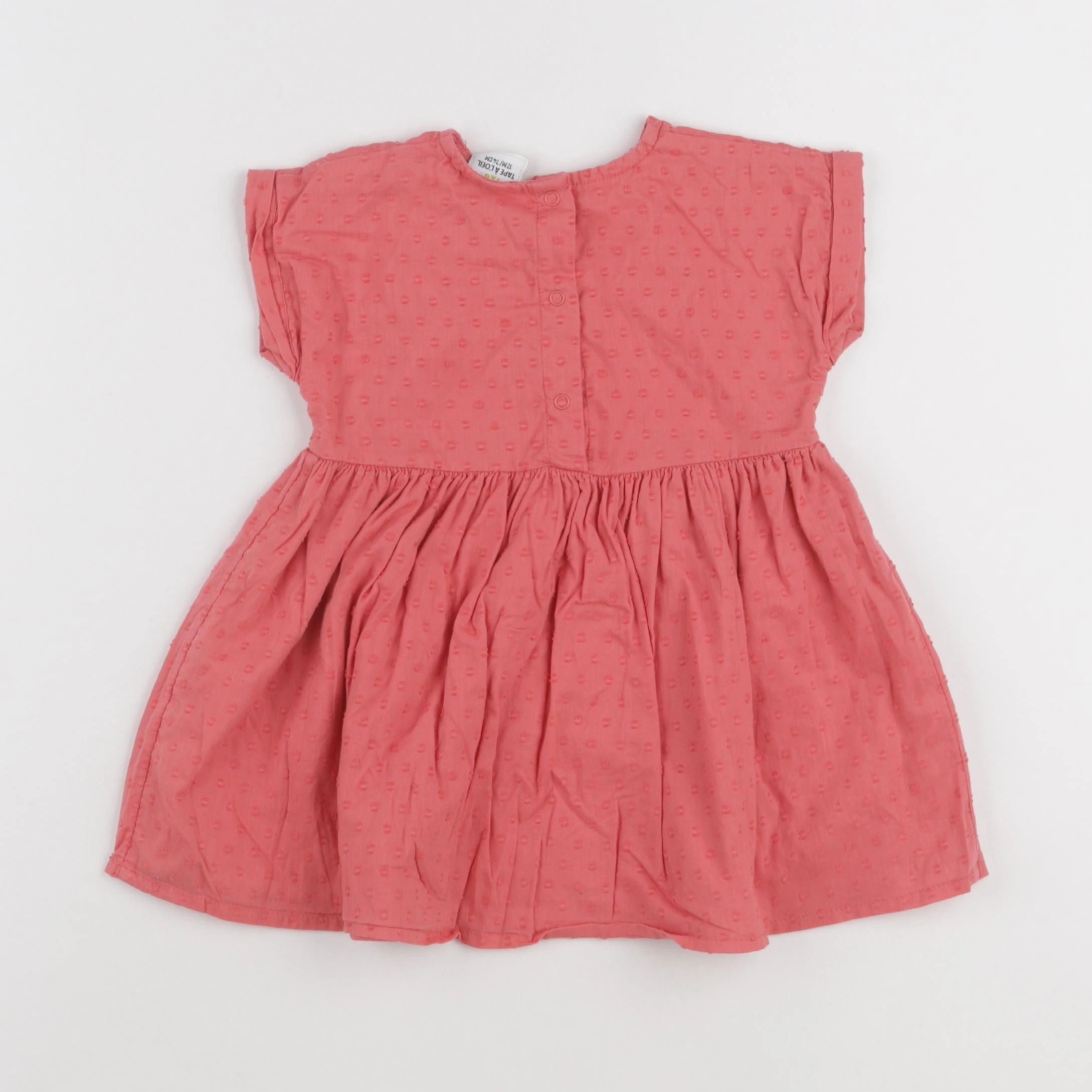 Tape à l'oeil - robe rose - 12 mois