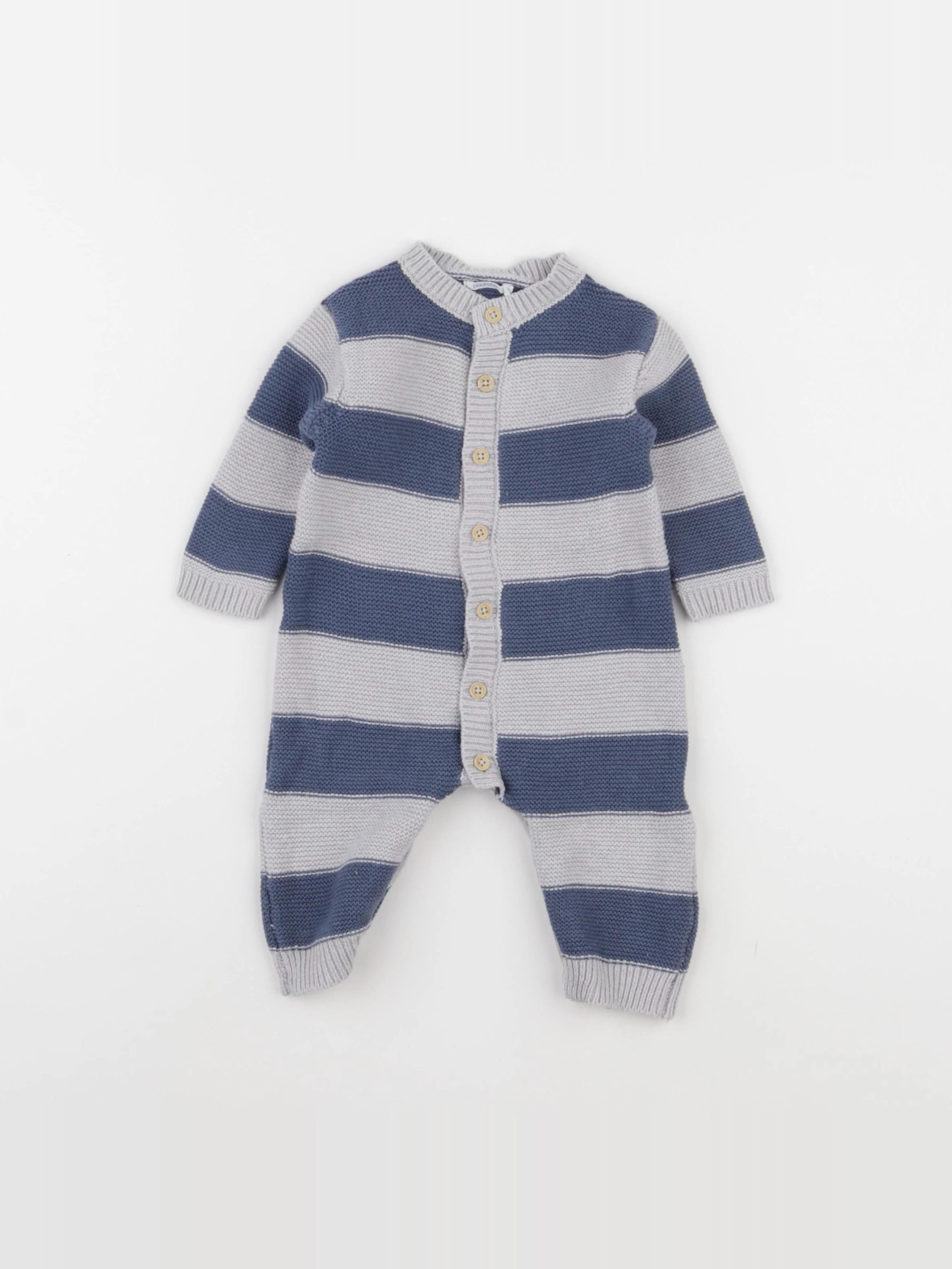 Boutchou - combinaison bleu - 3 mois