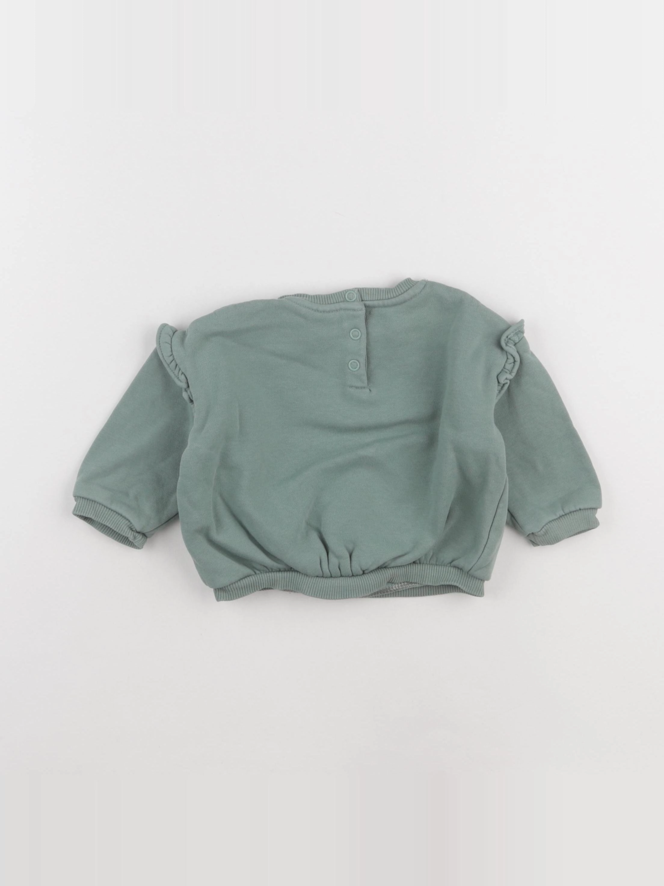 Tape à l'oeil - sweat vert - 12 mois