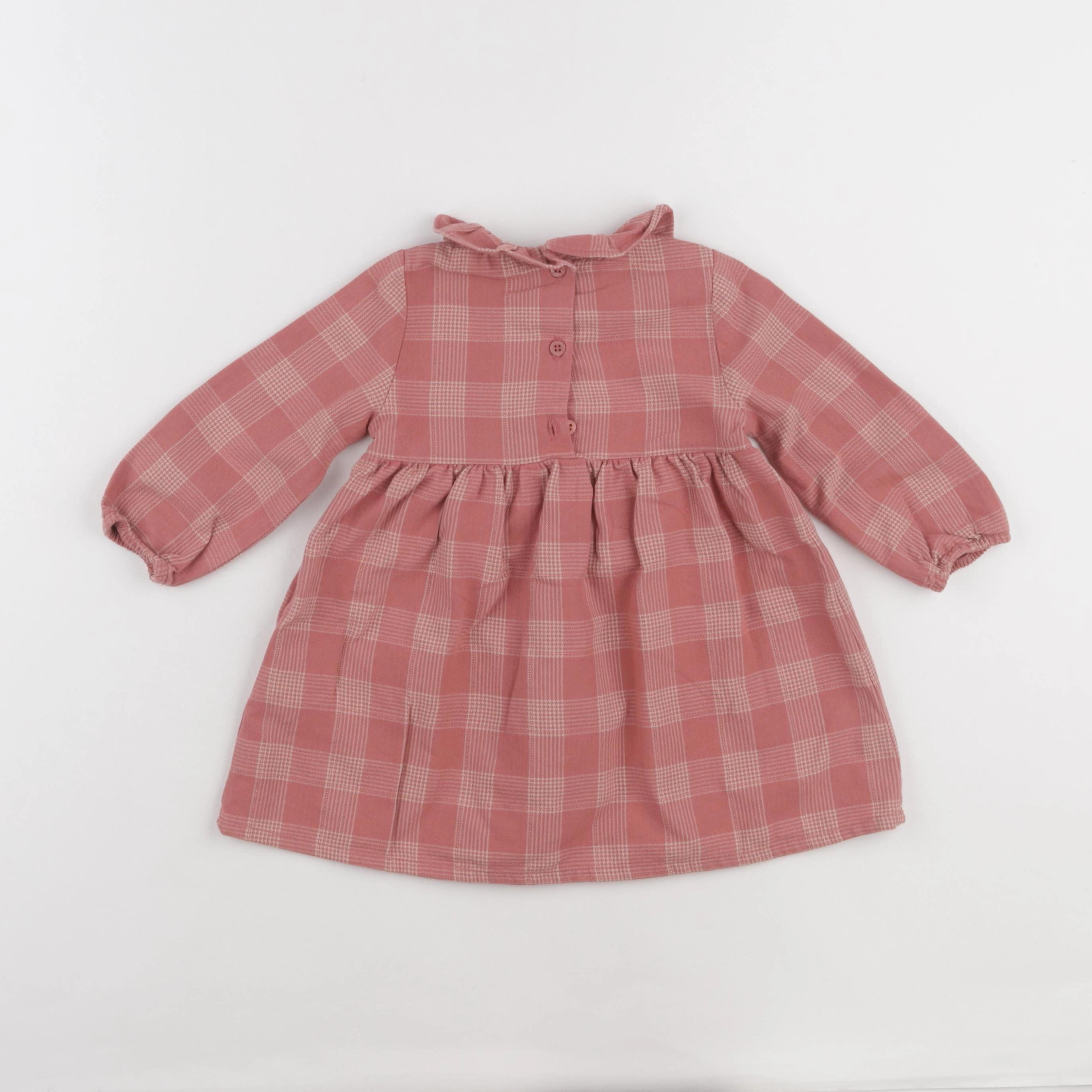 Cyrillus - robe rose - 12 mois