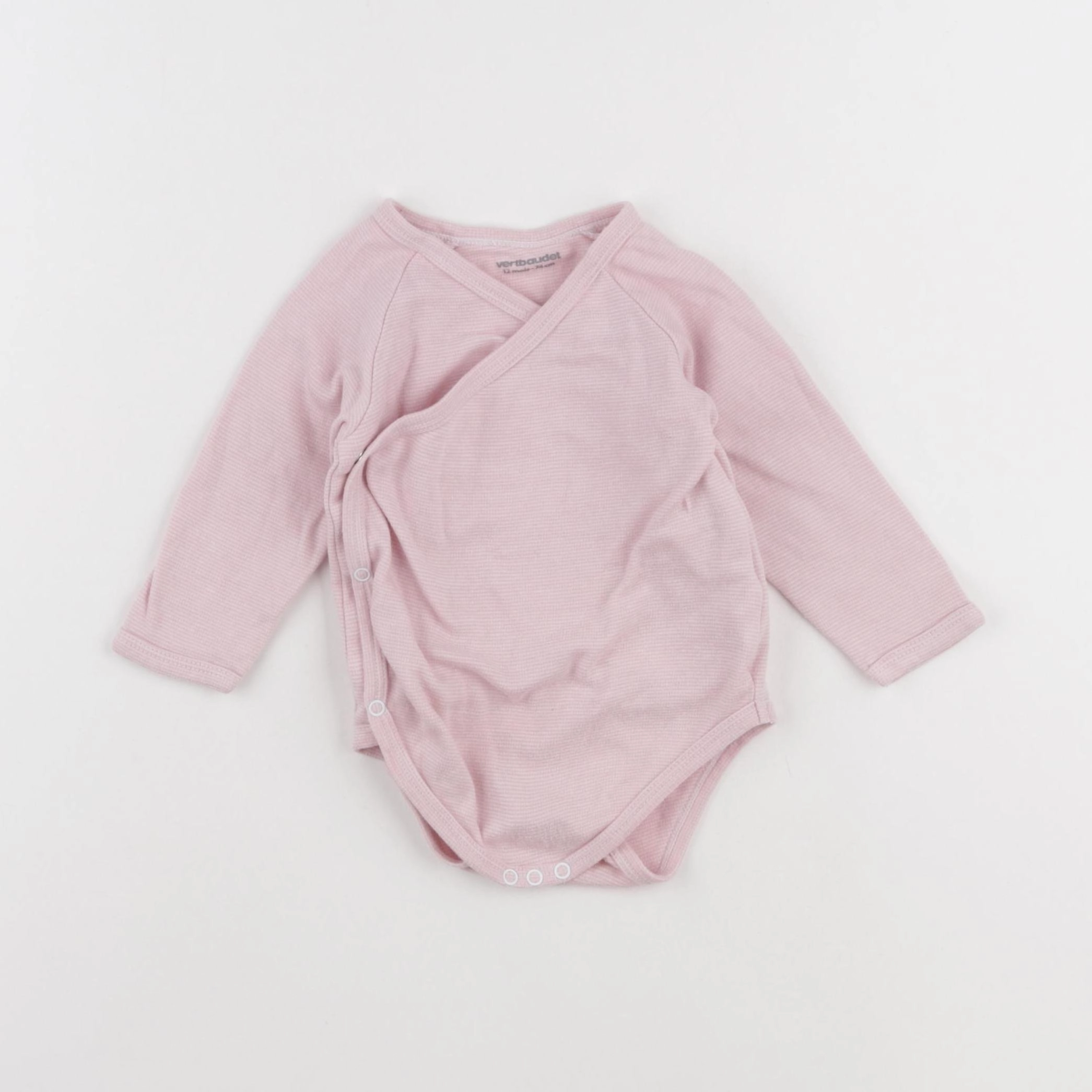 Vertbaudet - body rose - 12 mois