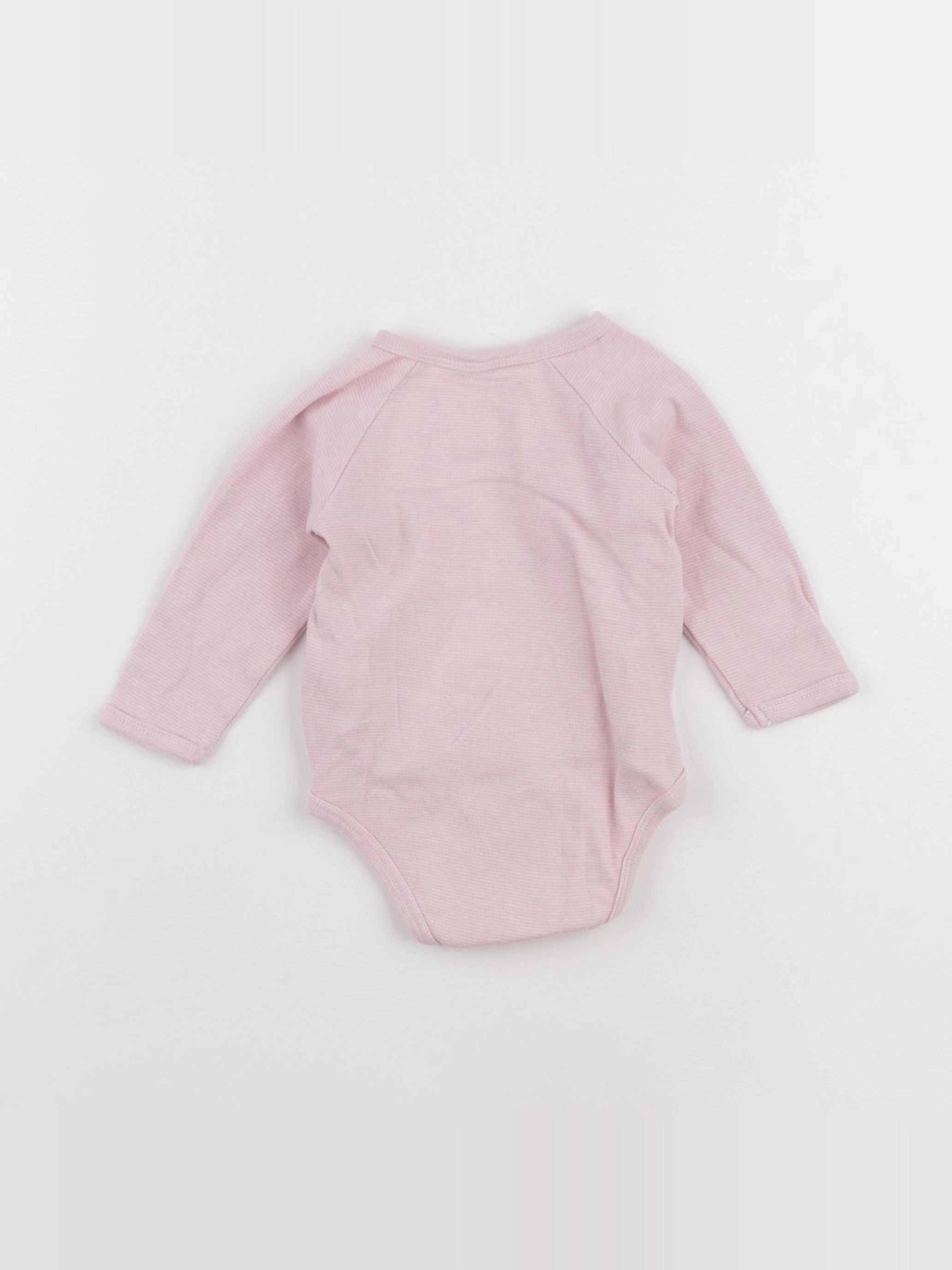 Vertbaudet - body rose - 12 mois