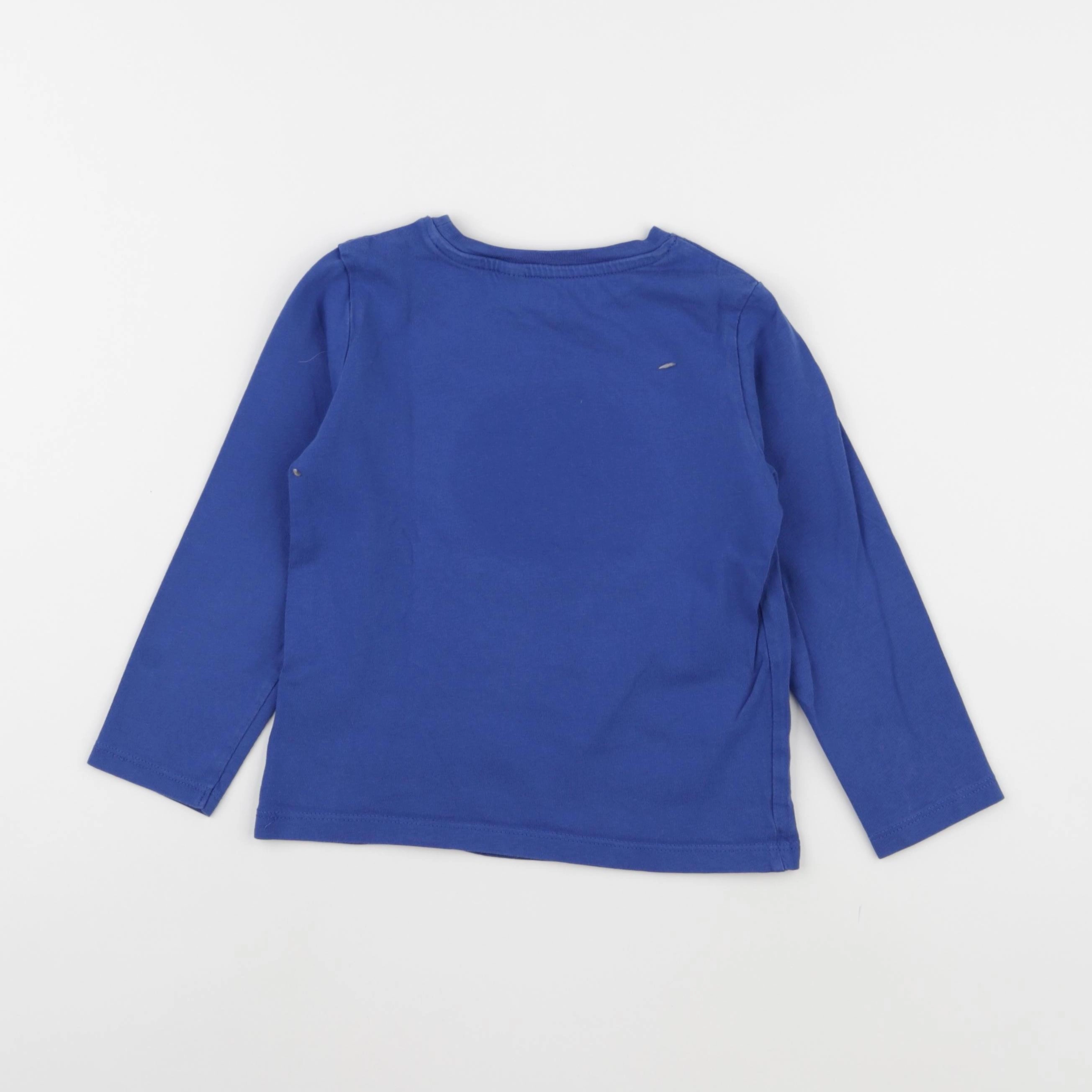 Okaidi - tee-shirt bleu - 4 ans