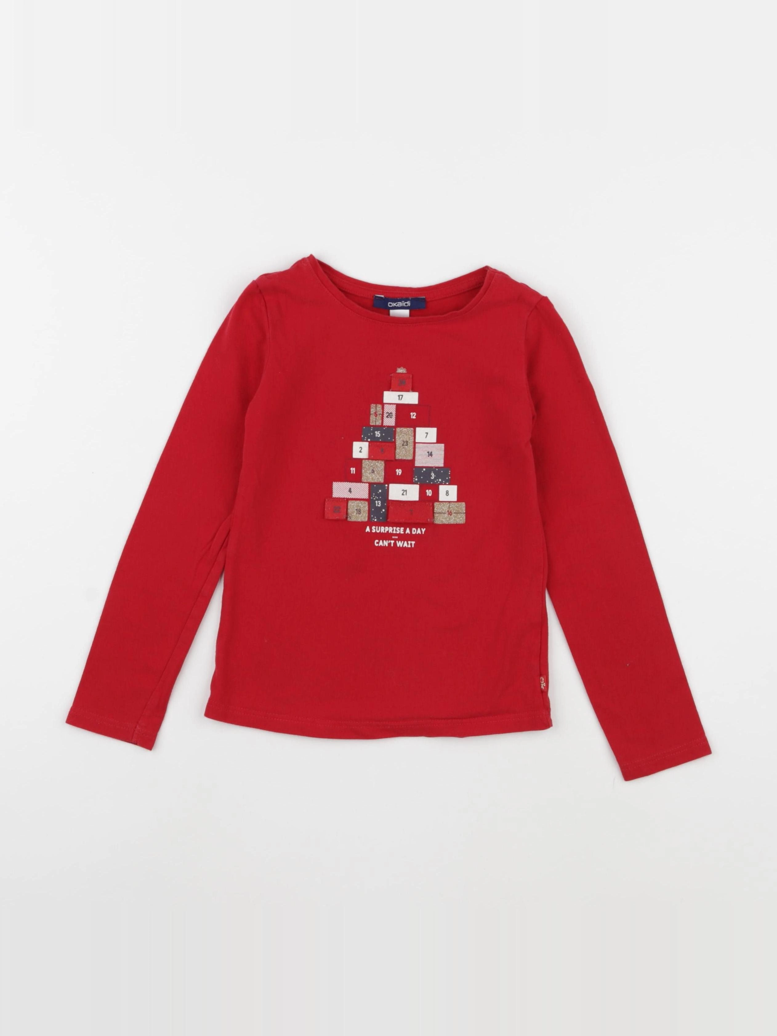 Okaidi - tee-shirt rouge - 4 ans