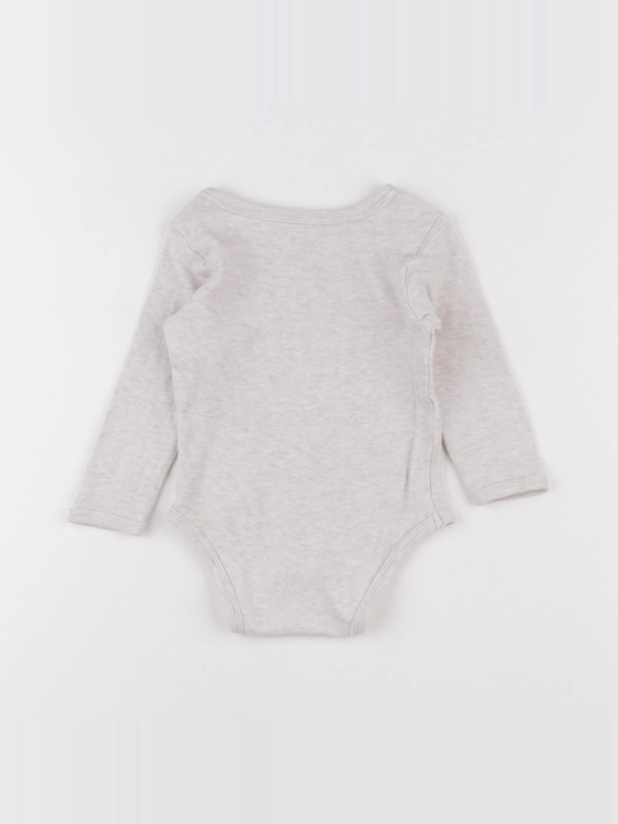 Vertbaudet - body gris - 12 mois