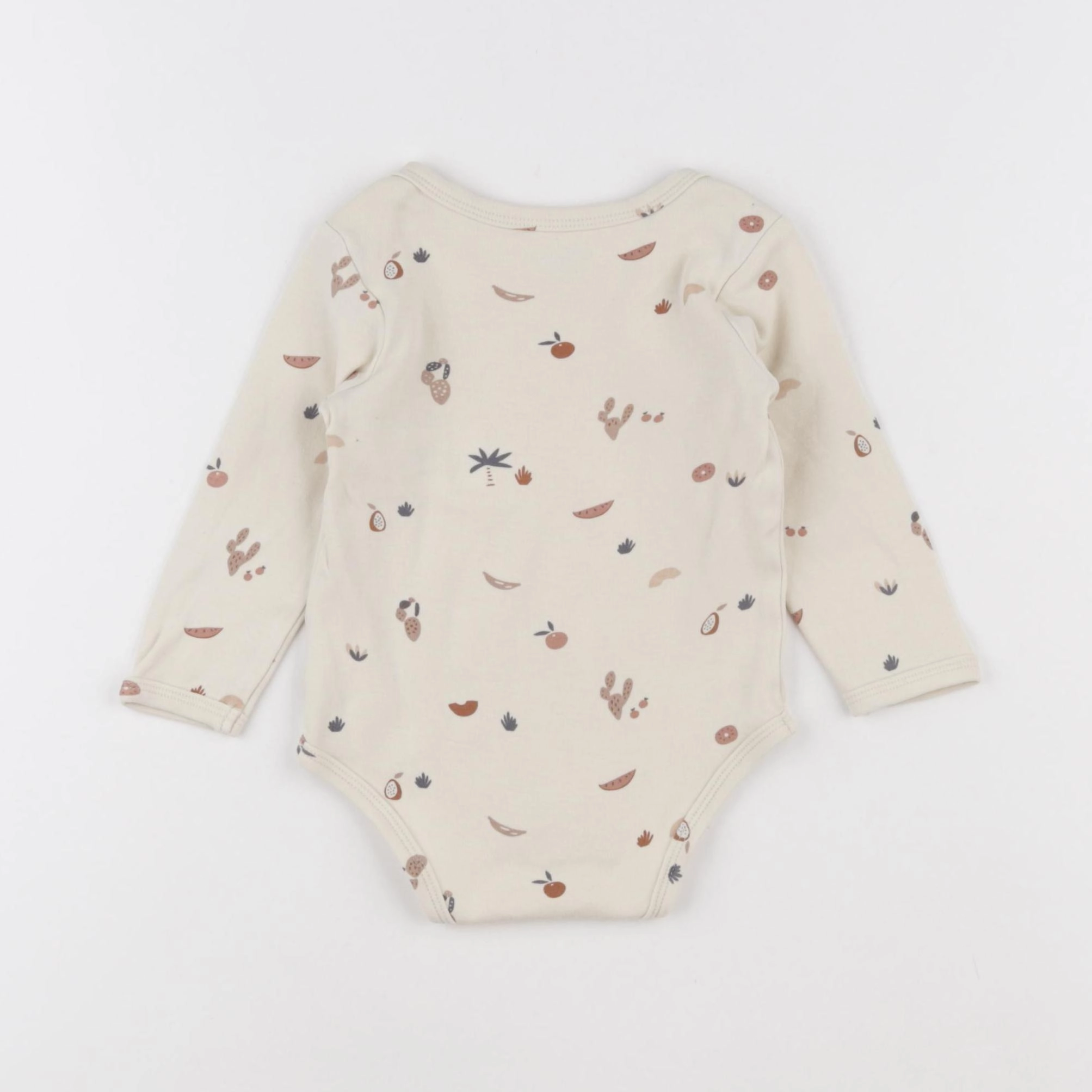Vertbaudet - body beige - 12 mois