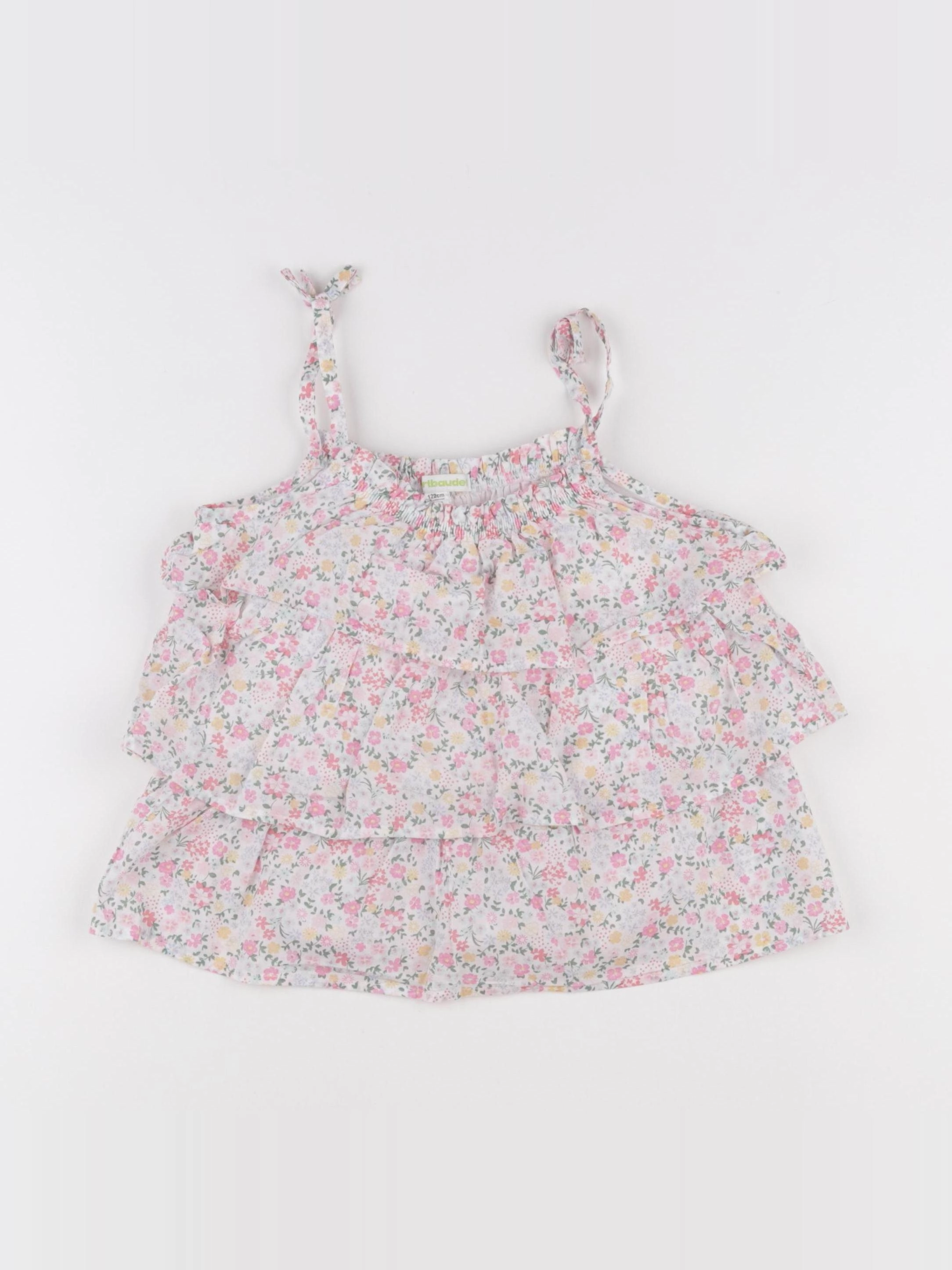 Vertbaudet - blouse rose - 7 ans