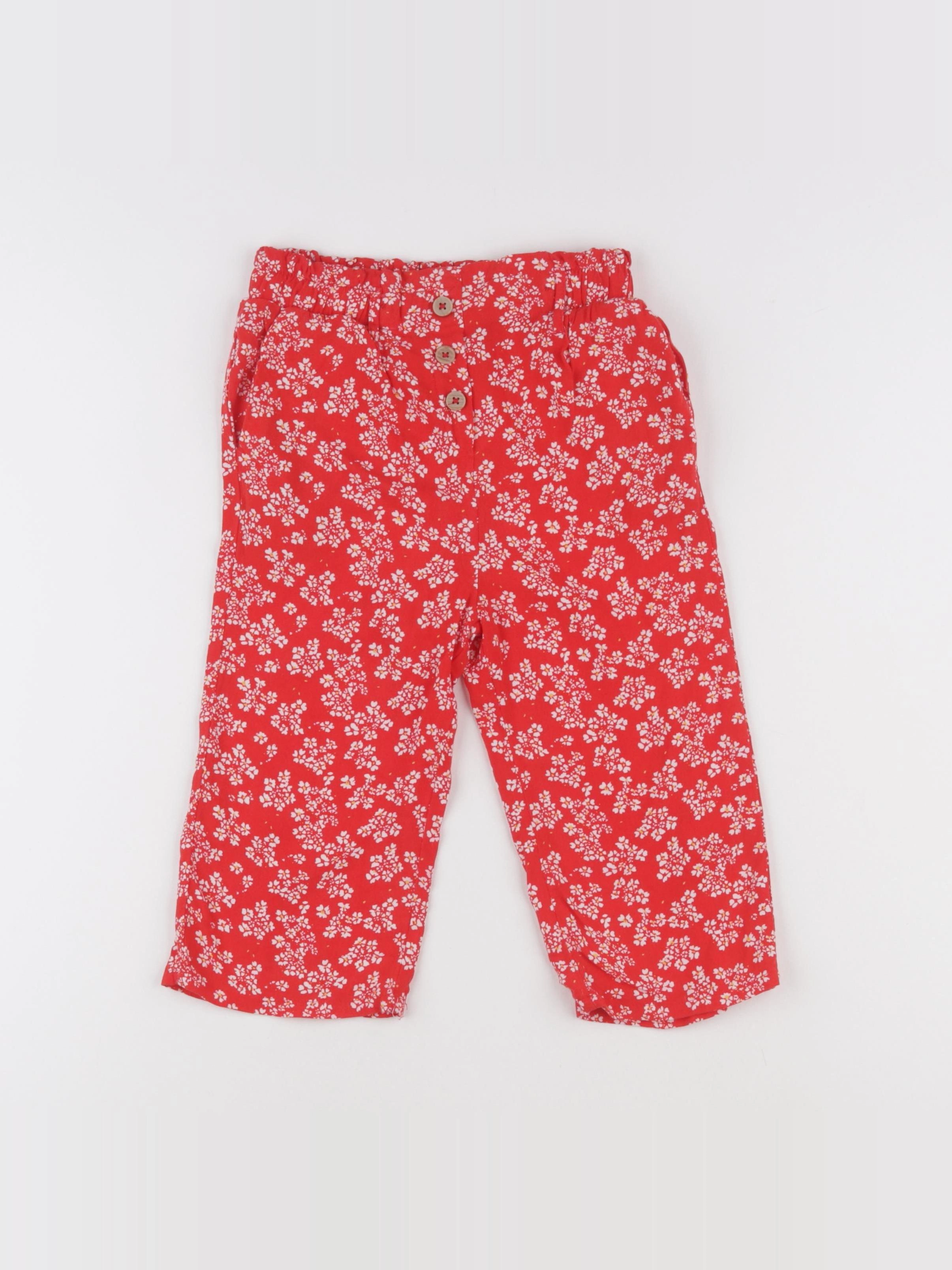 Vertbaudet - pantalon rouge - 6 ans
