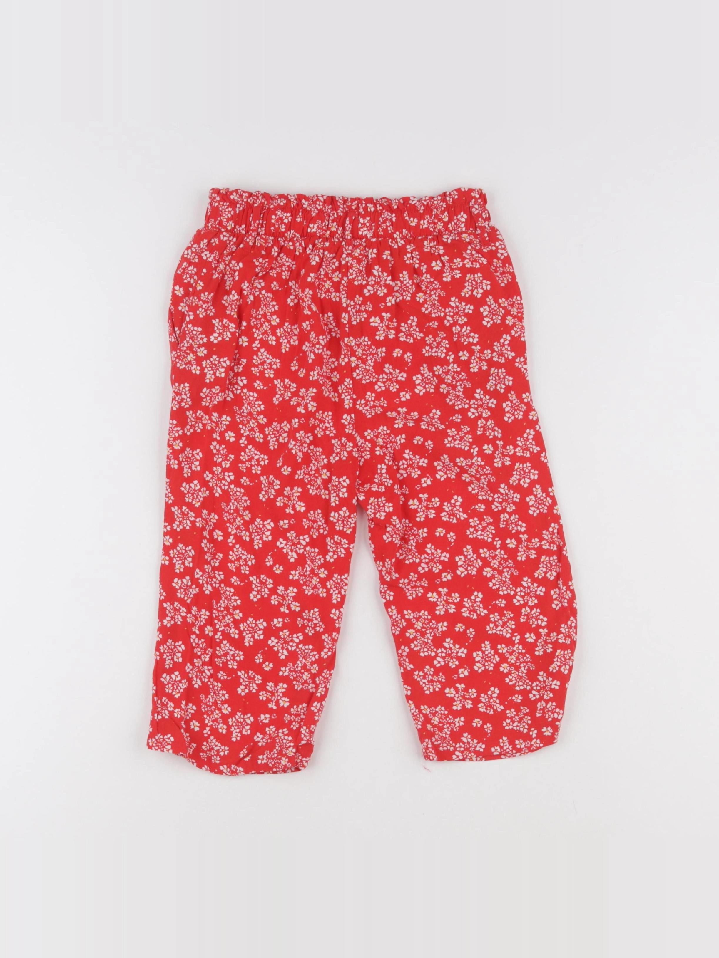 Vertbaudet - pantalon rouge - 6 ans