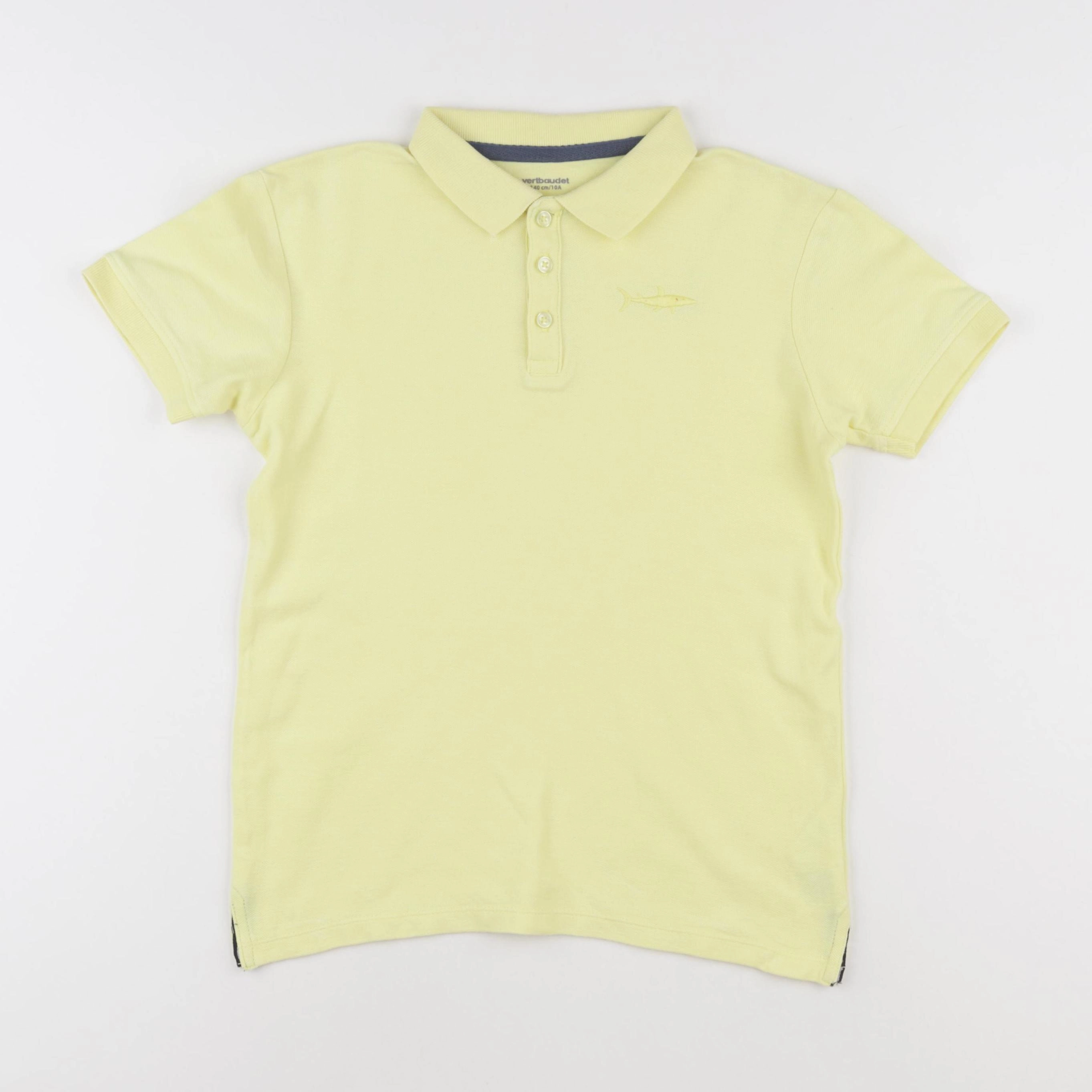 Vertbaudet - polo jaune - 10 ans