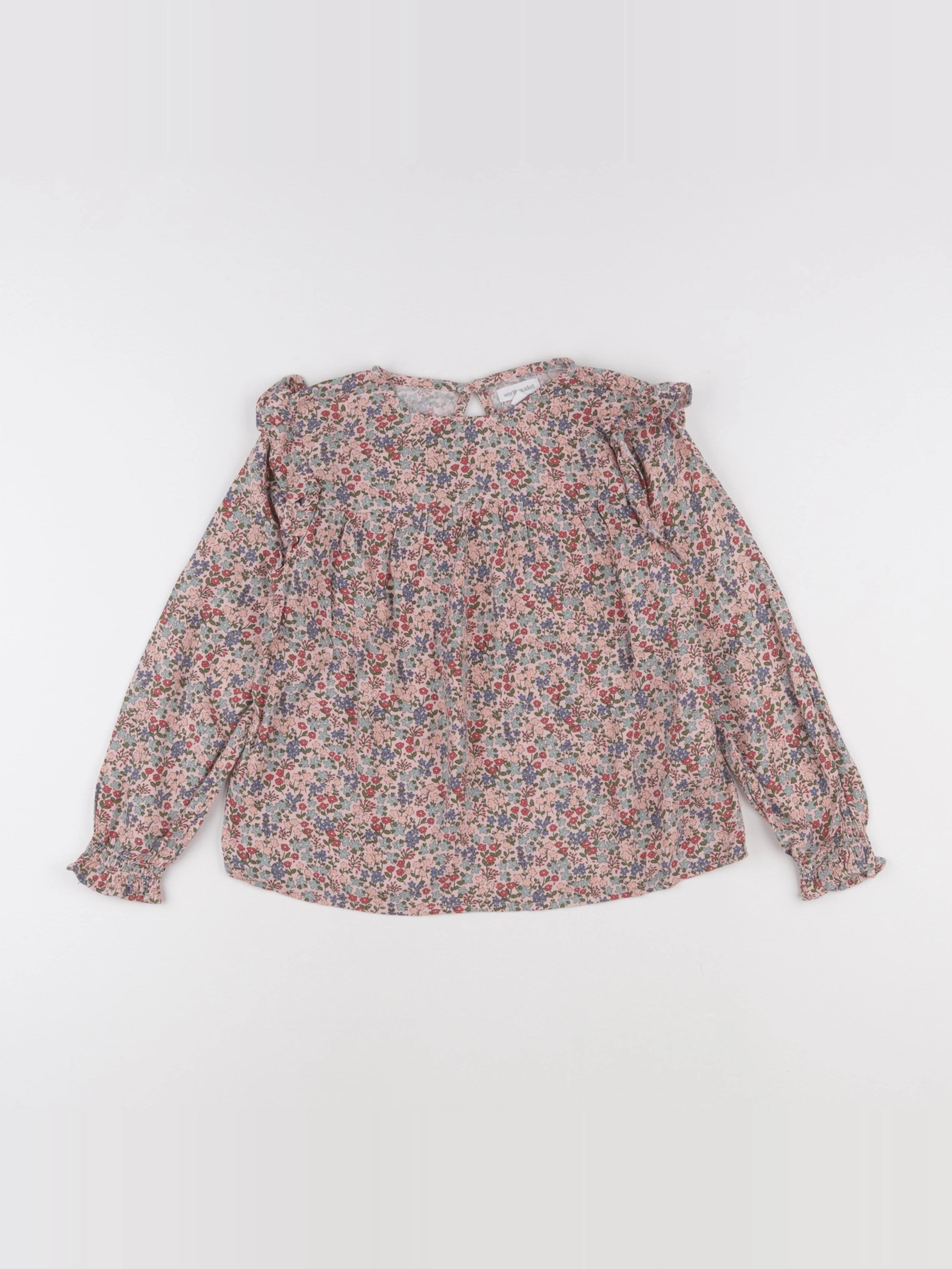 Vertbaudet - blouse rose - 7 ans