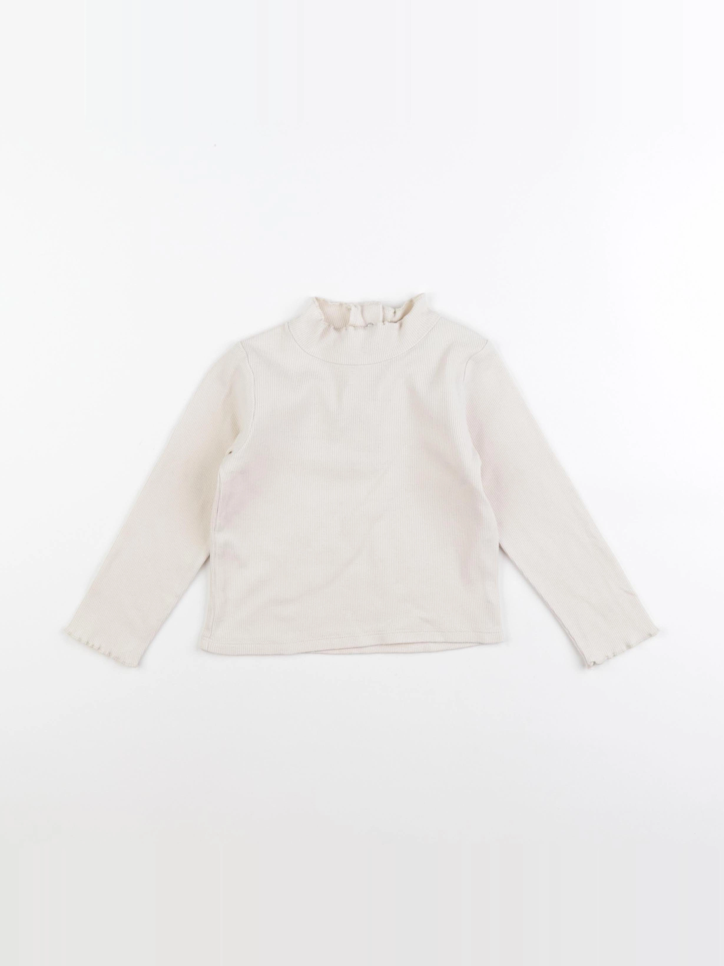 Vertbaudet - tee-shirt beige - 24 mois