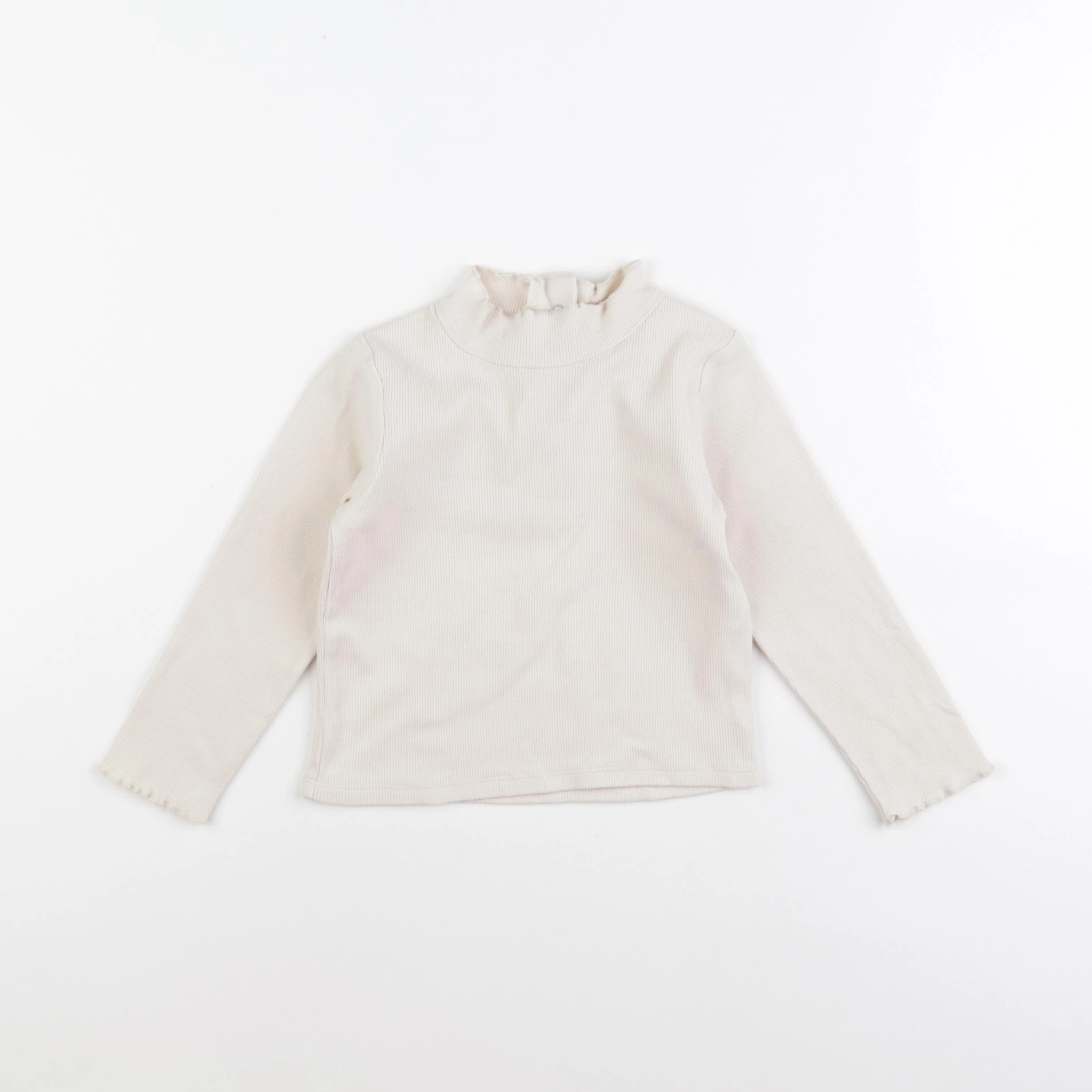 Vertbaudet - tee-shirt beige - 24 mois
