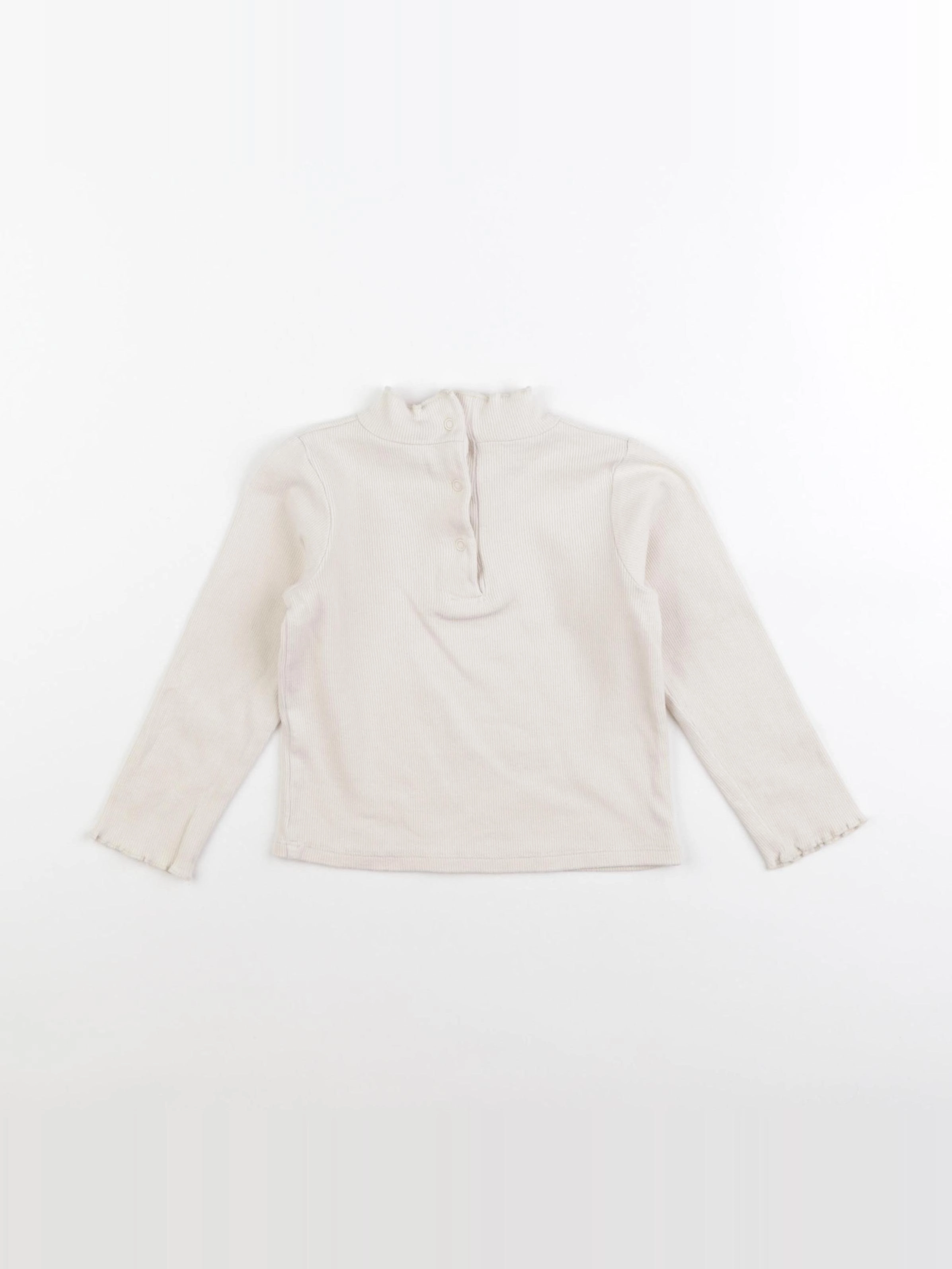 Vertbaudet - tee-shirt beige - 24 mois